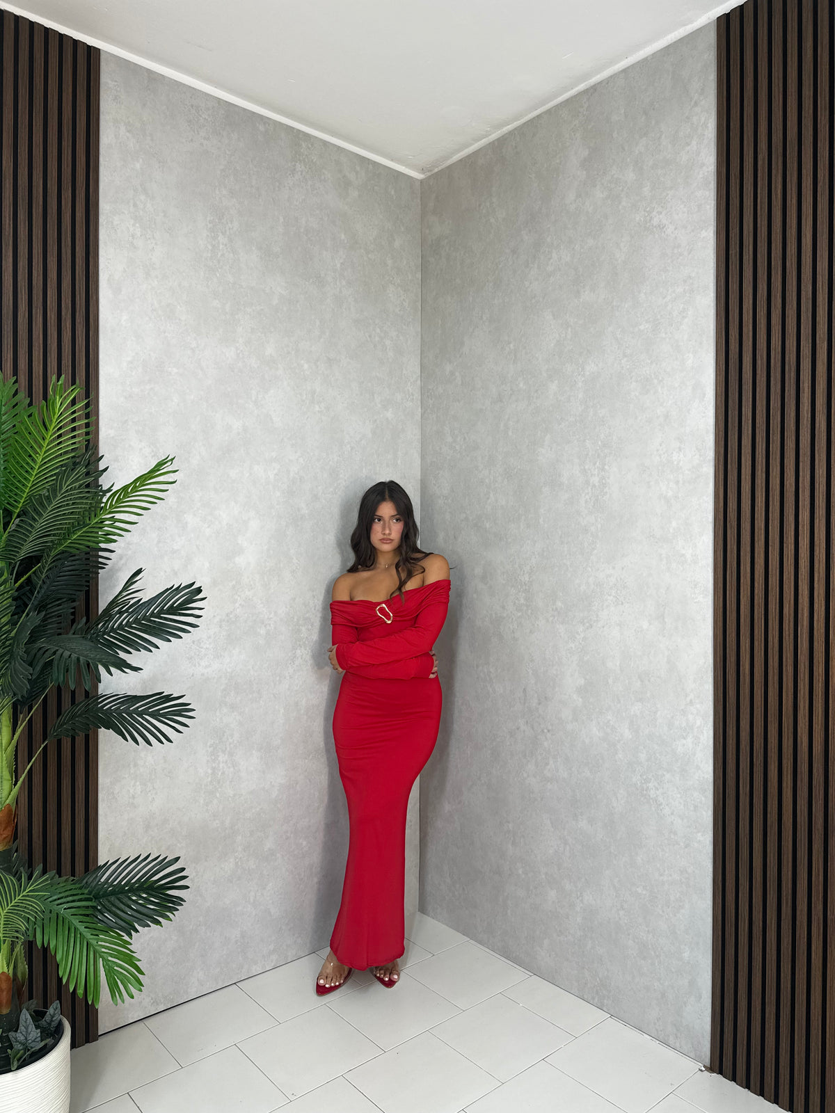 Abito scarlet red