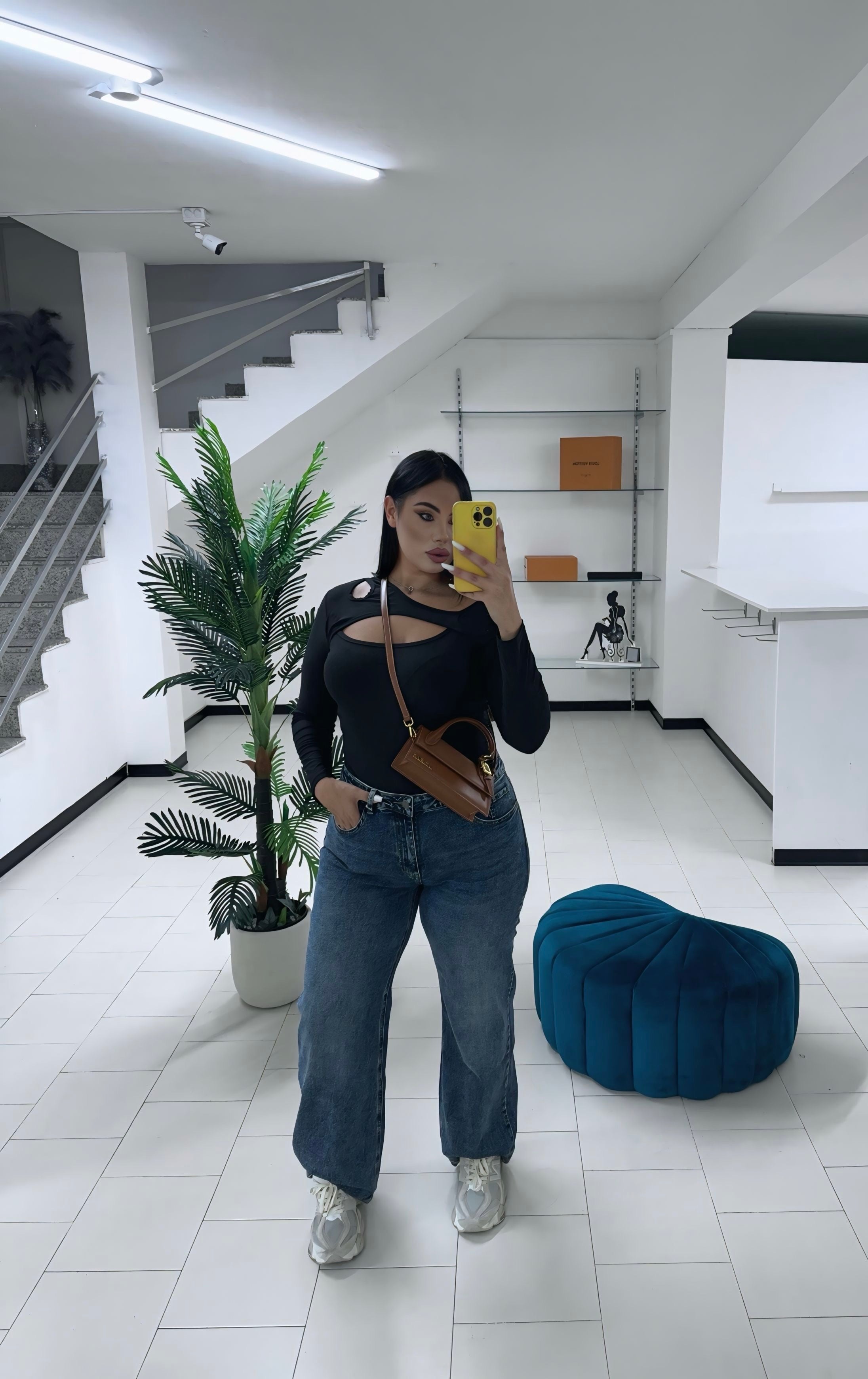 Jeans curvy palazzo