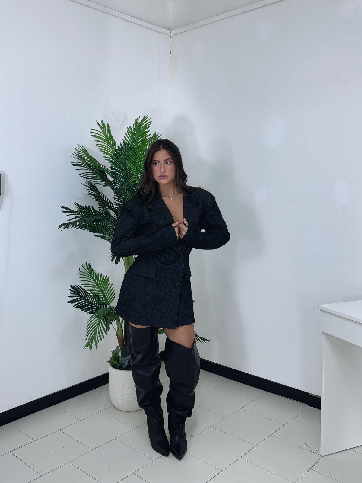 Blazer Gessato Waist