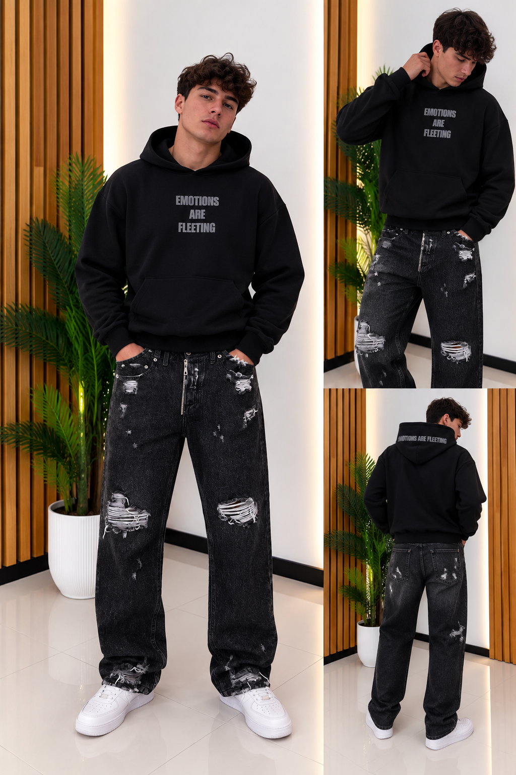 Felpa Hoodie Emotions Are Fleeting
