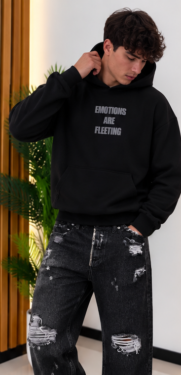 Felpa Hoodie Emotions Are Fleeting