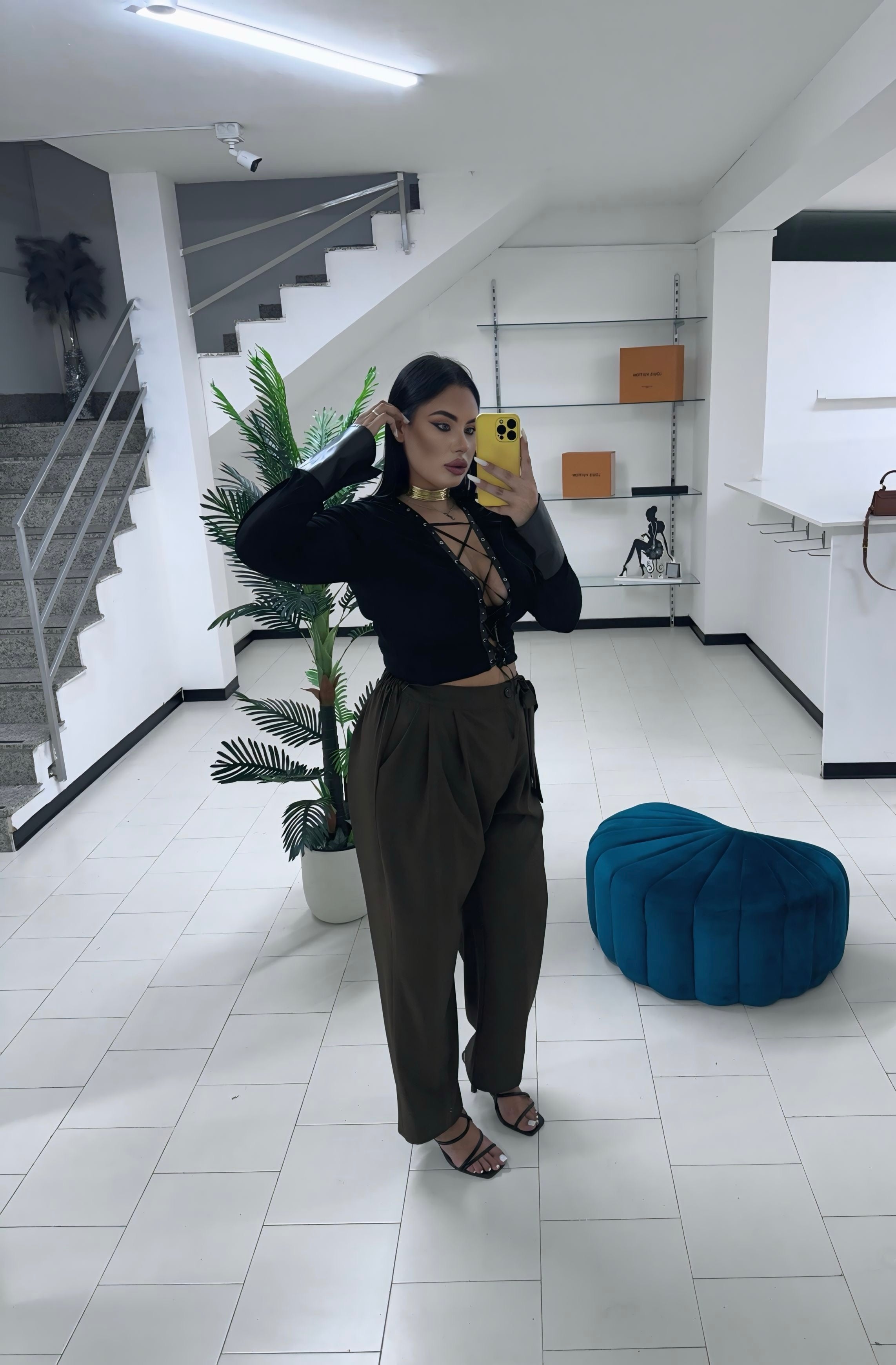 Pantalone Ilary marrone