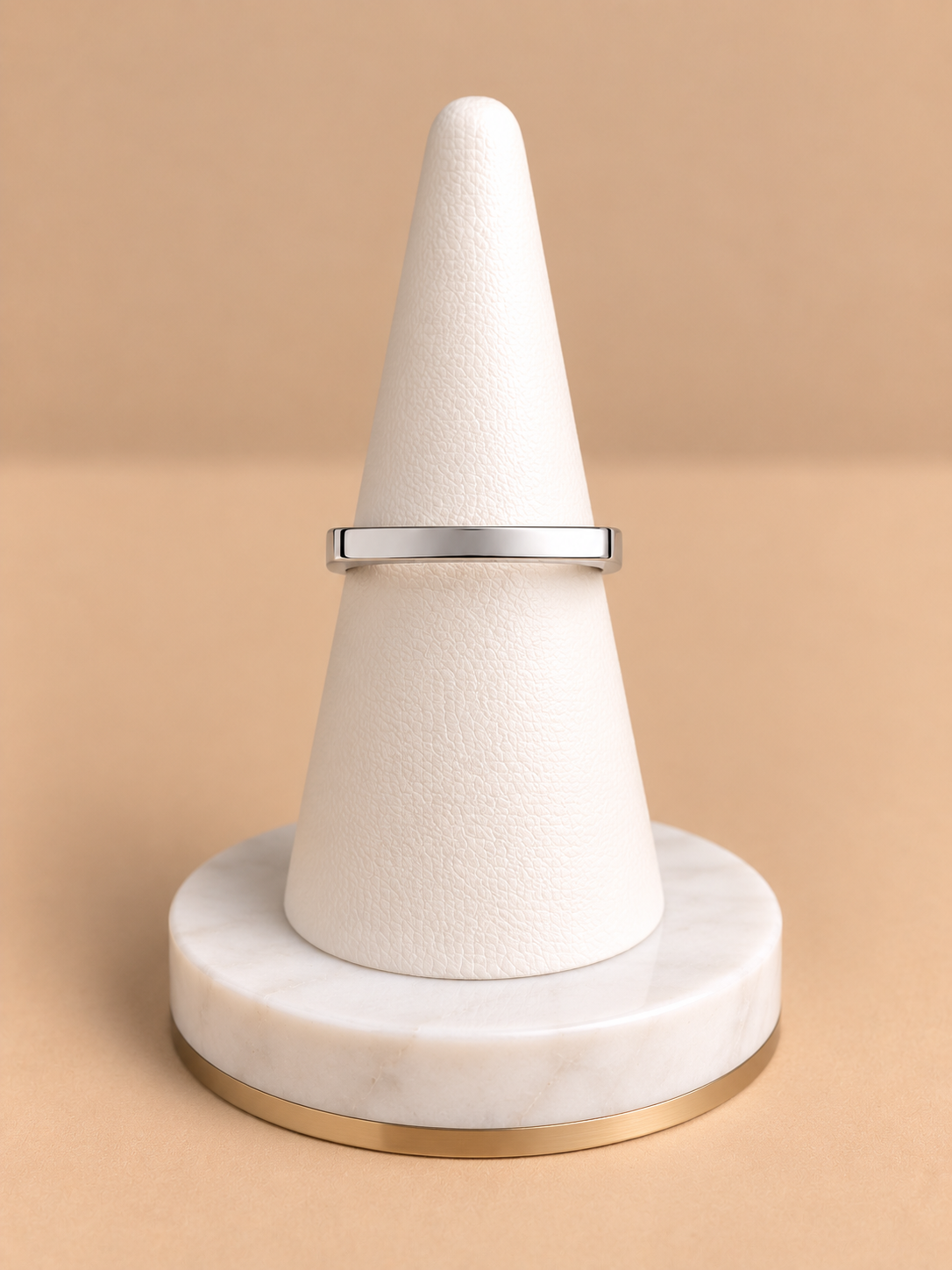 Anello Minimal Rettangolare in Argento