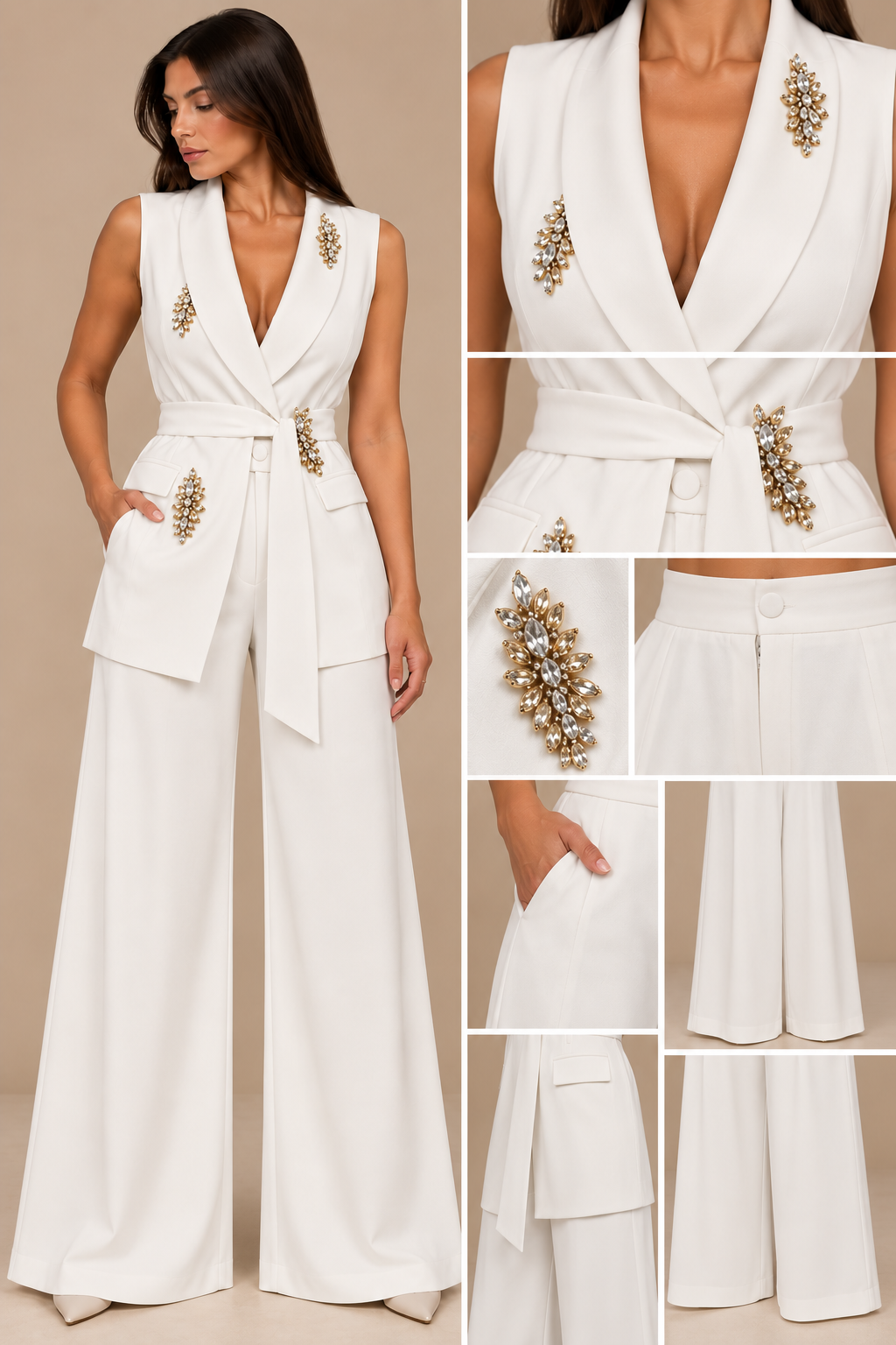 Tailleur Jewel Elegance Bianco