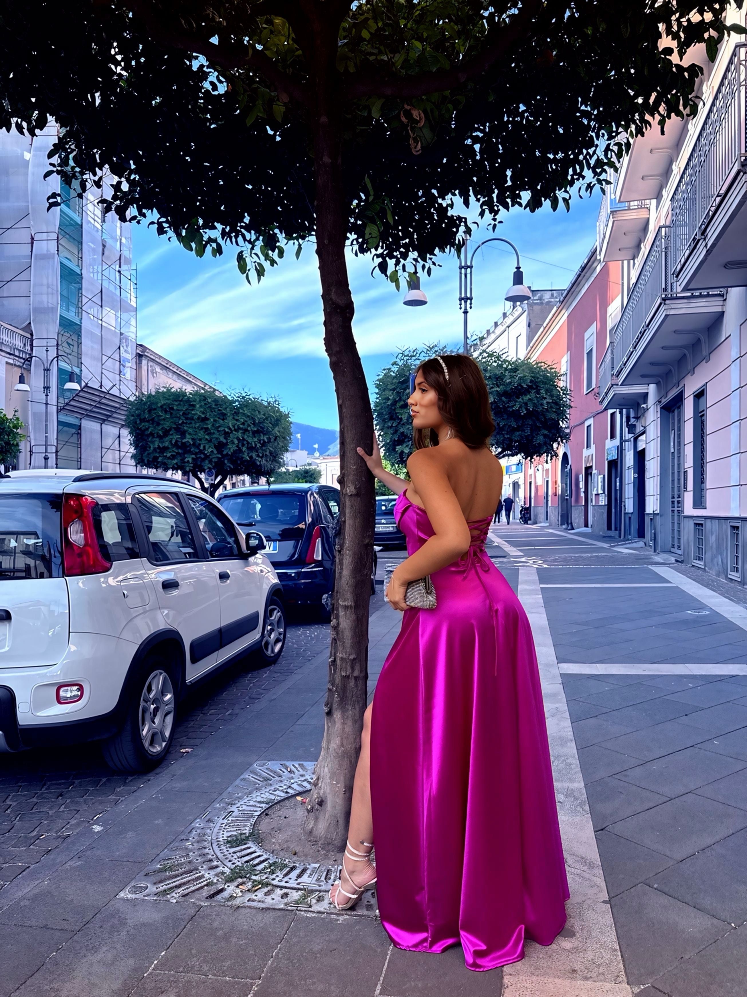 Abito Penelope magenta