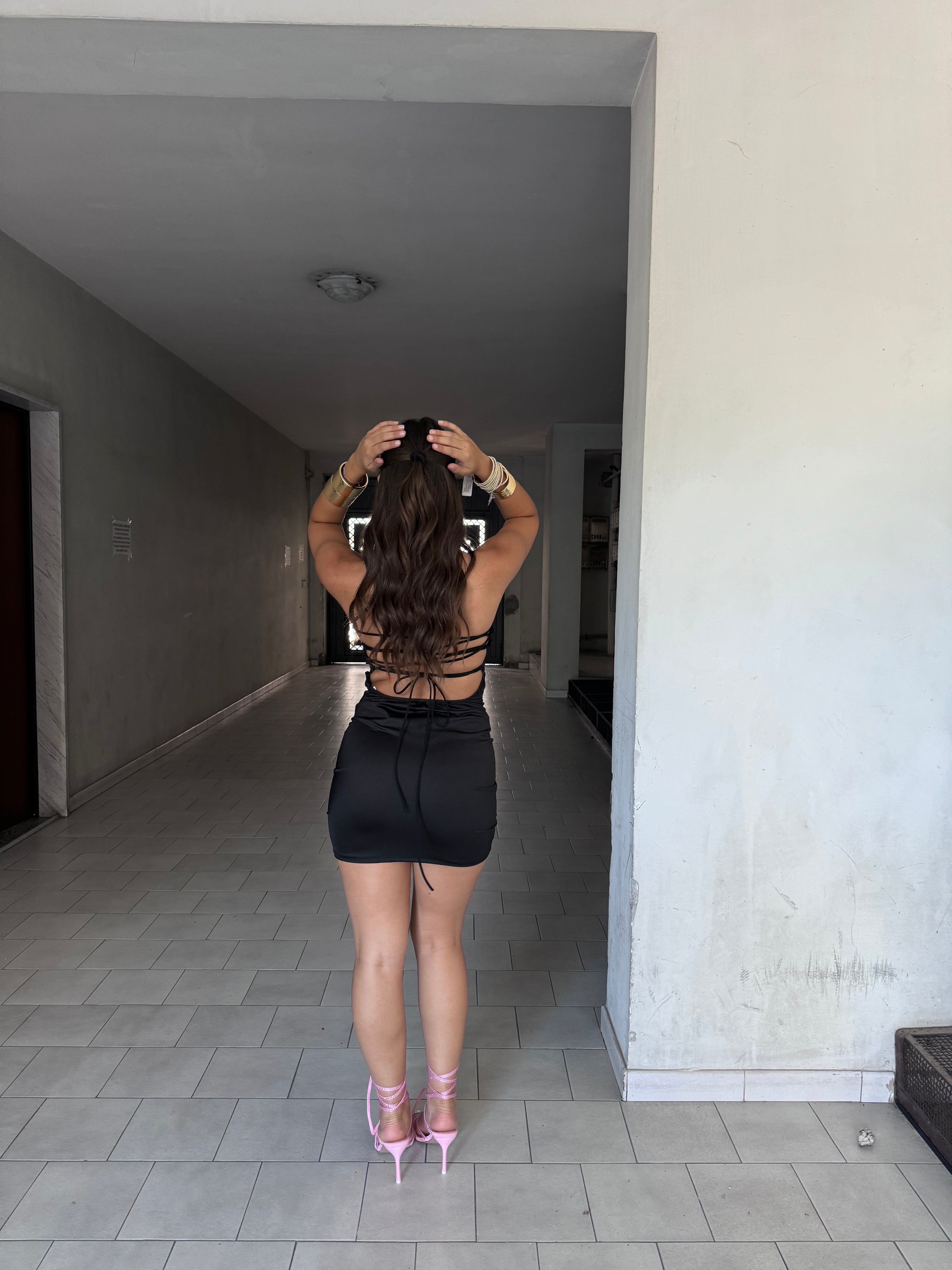 Mini dress halen black