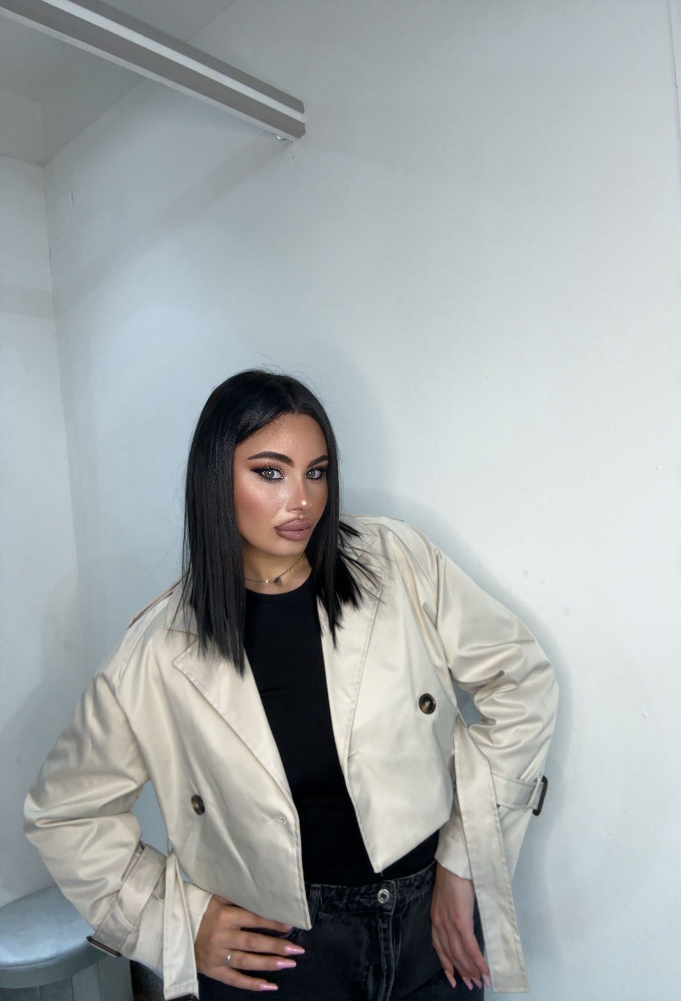 Trench corto 5666 beige