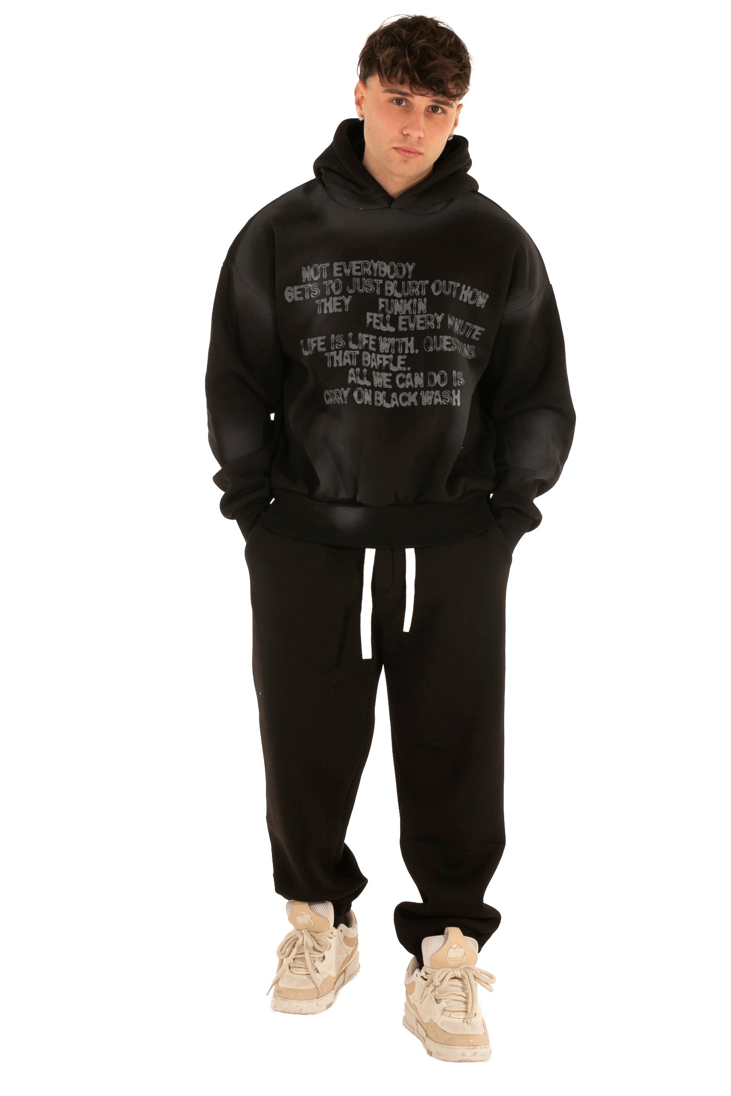 Coordinato tuta 4418 black