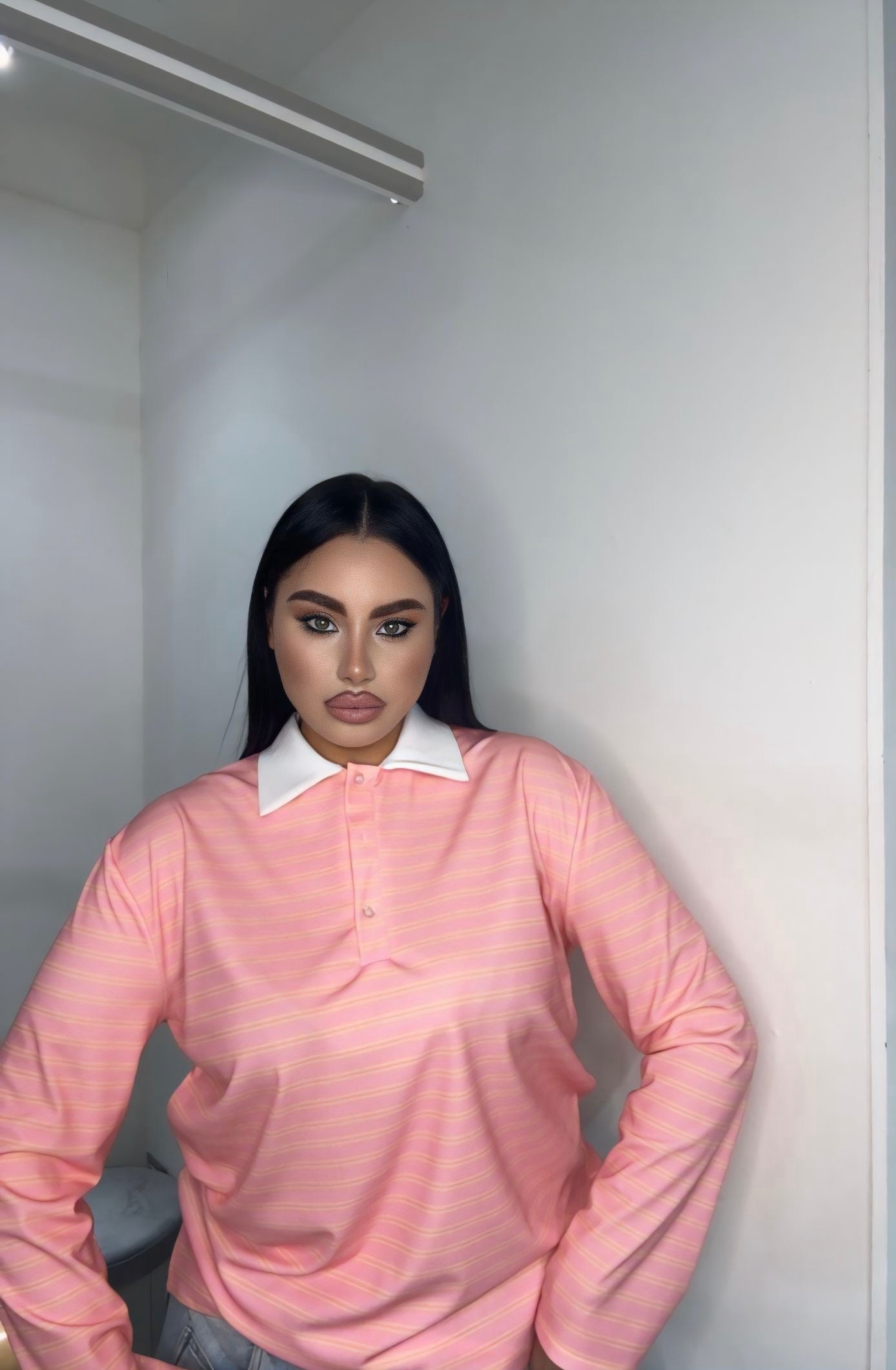 Polo pink Curvy