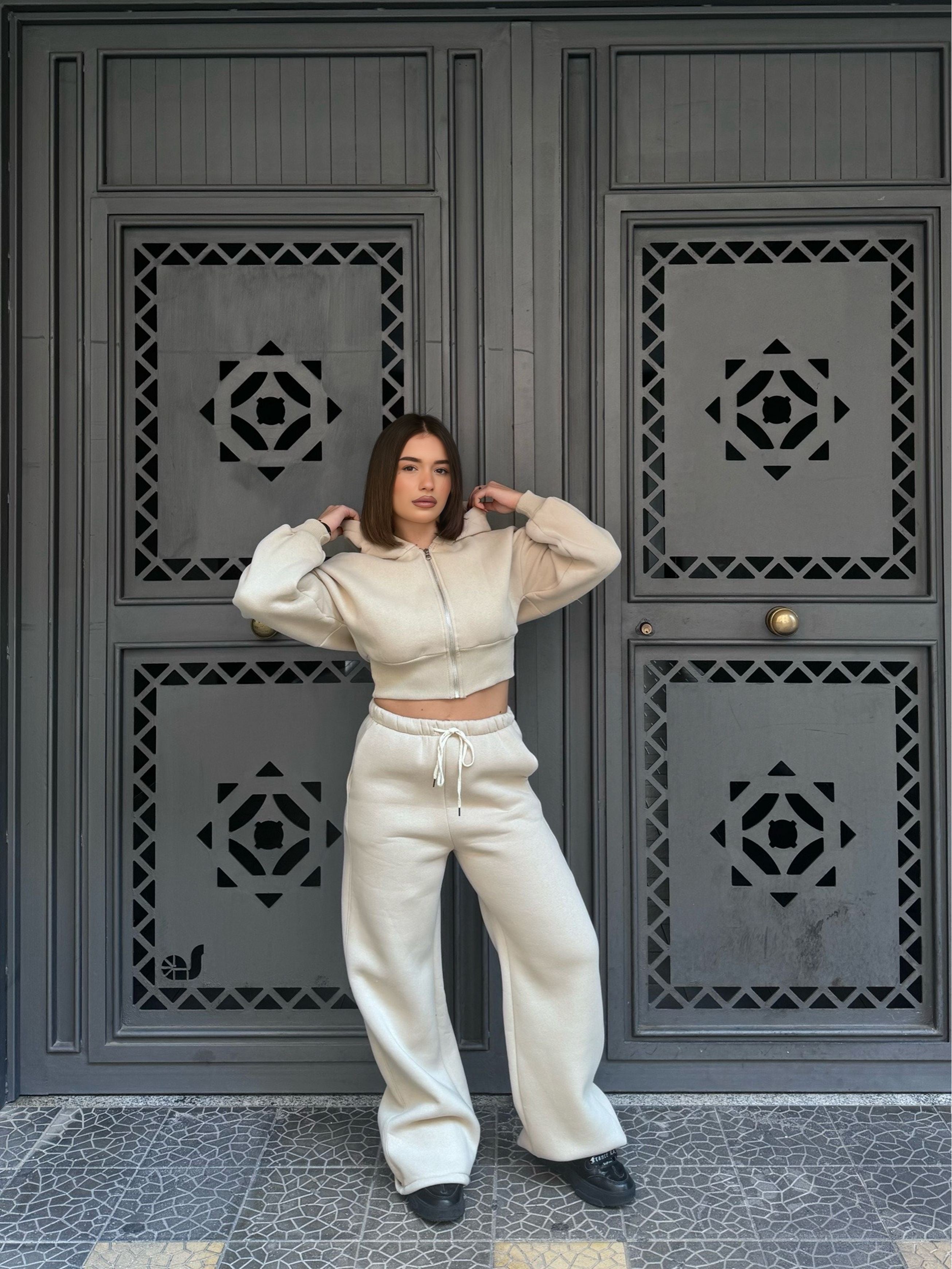 Coordinato tuta beige 97065