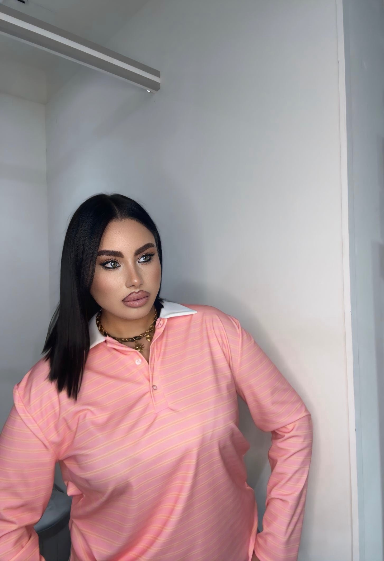 Polo pink Curvy