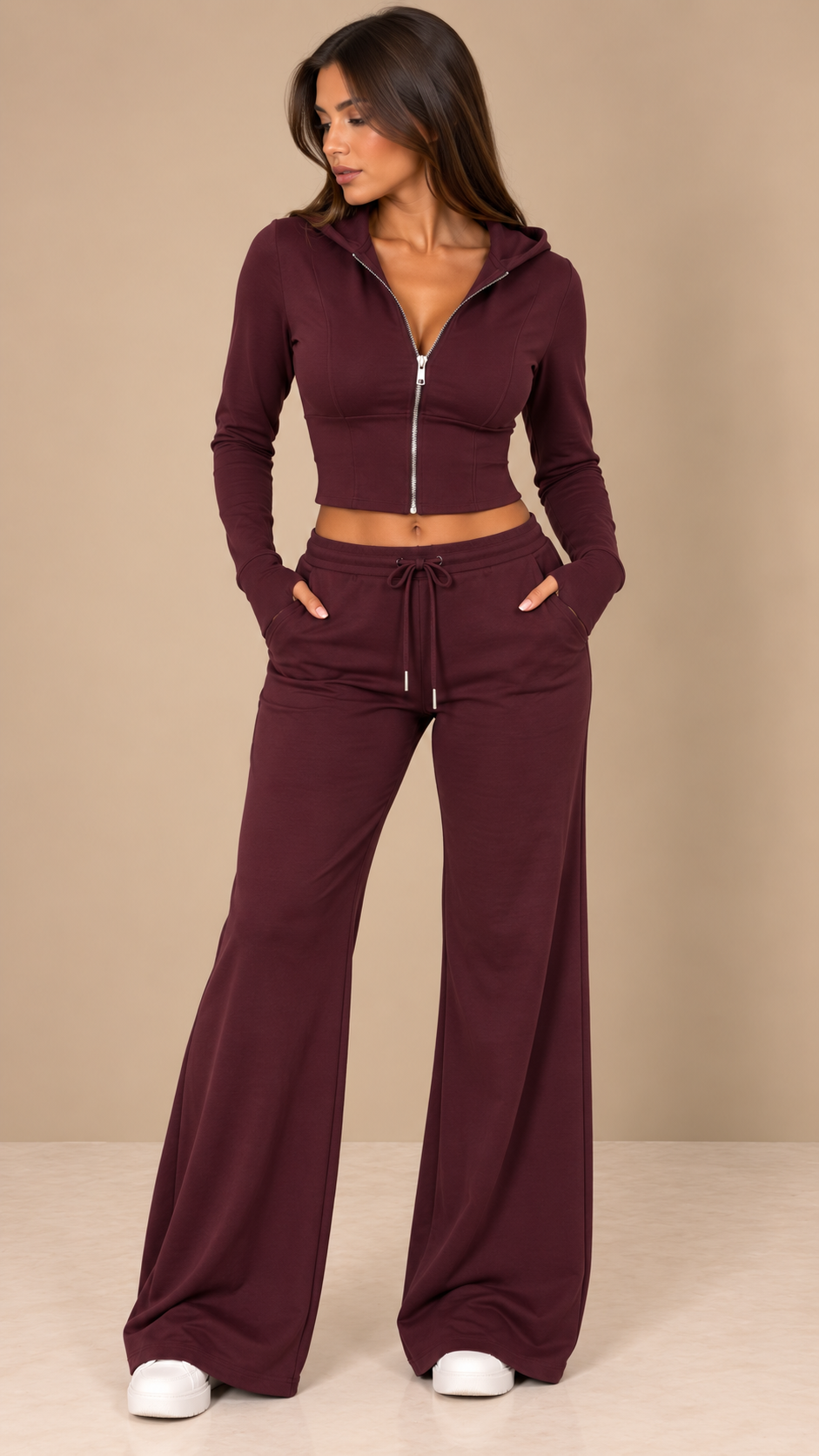 Completo Sporty Chic bordeaux