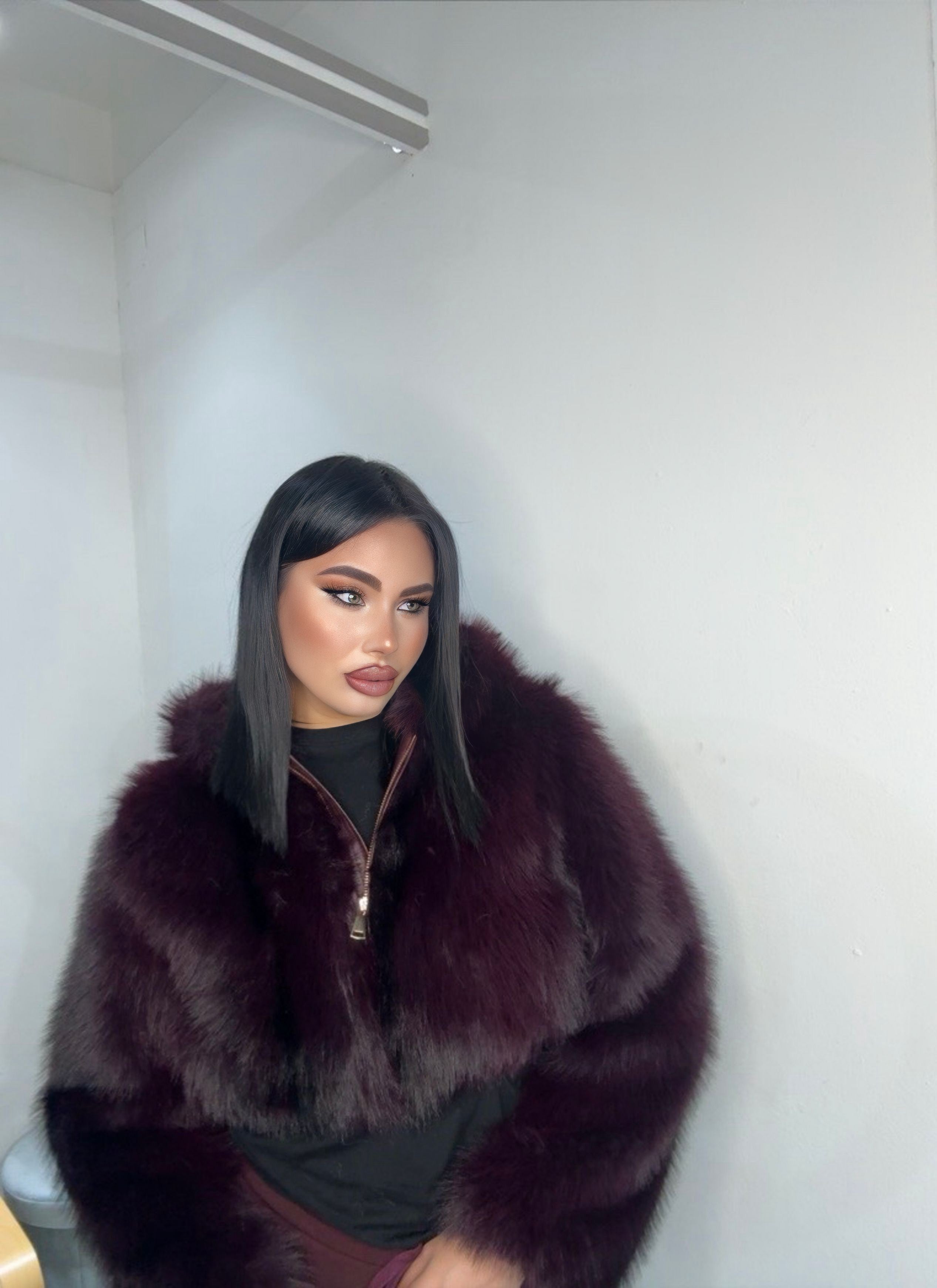Pelliccia Dalila bordeaux