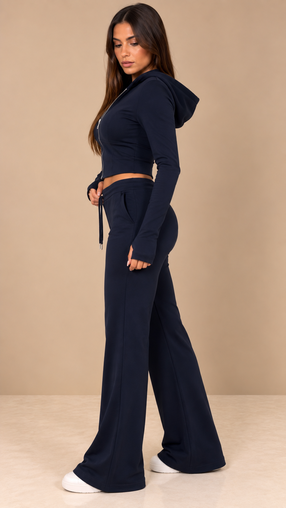 Completo Sporty Chic Blu Navy