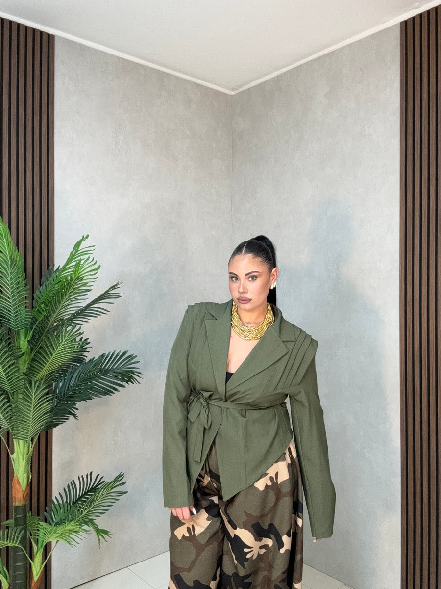 GIACCA OLIVE CHIC