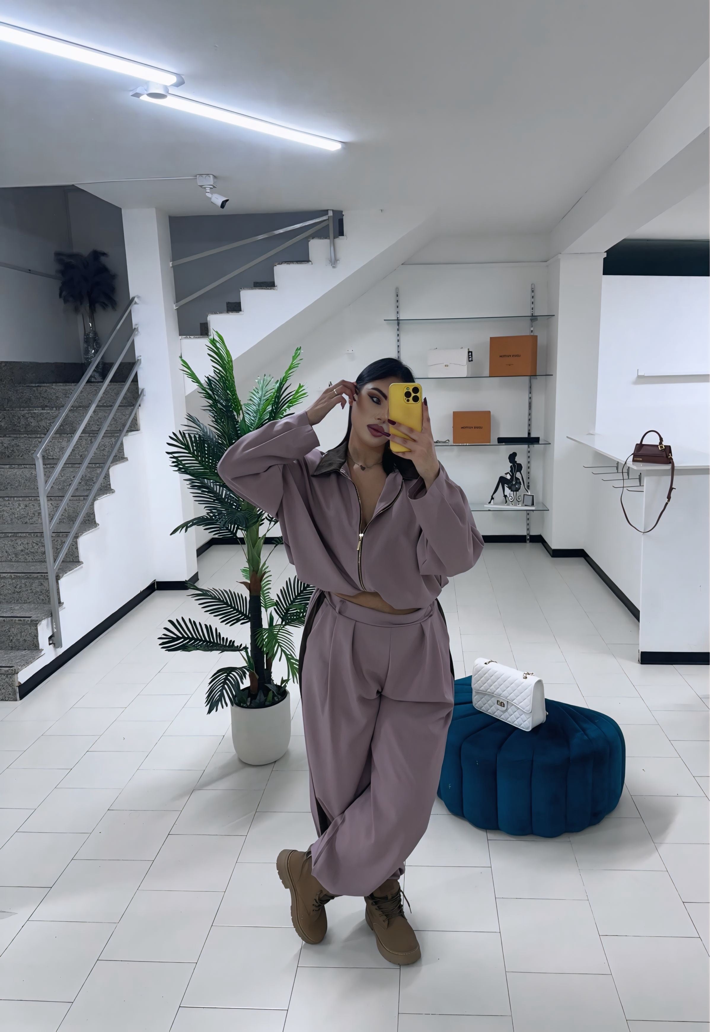 Coordinato Yli curvy rosa