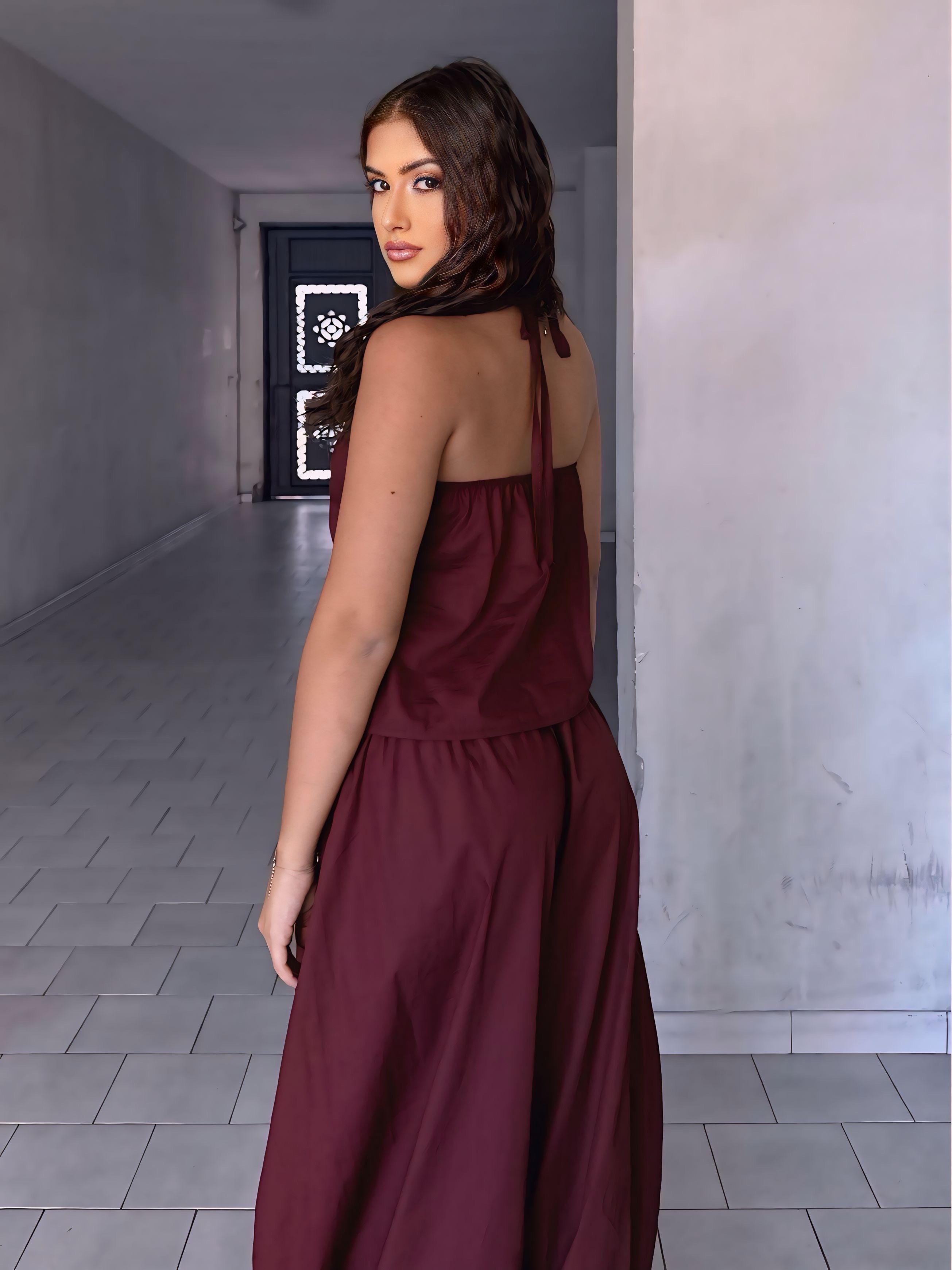 Coordinato Gali bordeaux