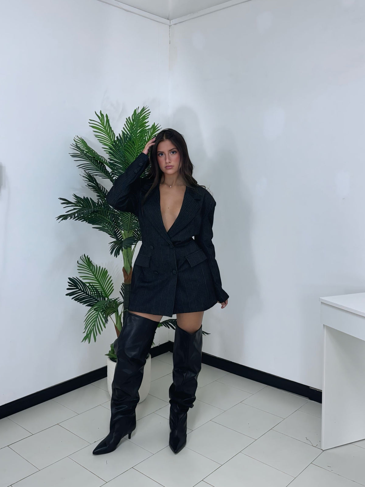 Blazer Gessato Waist