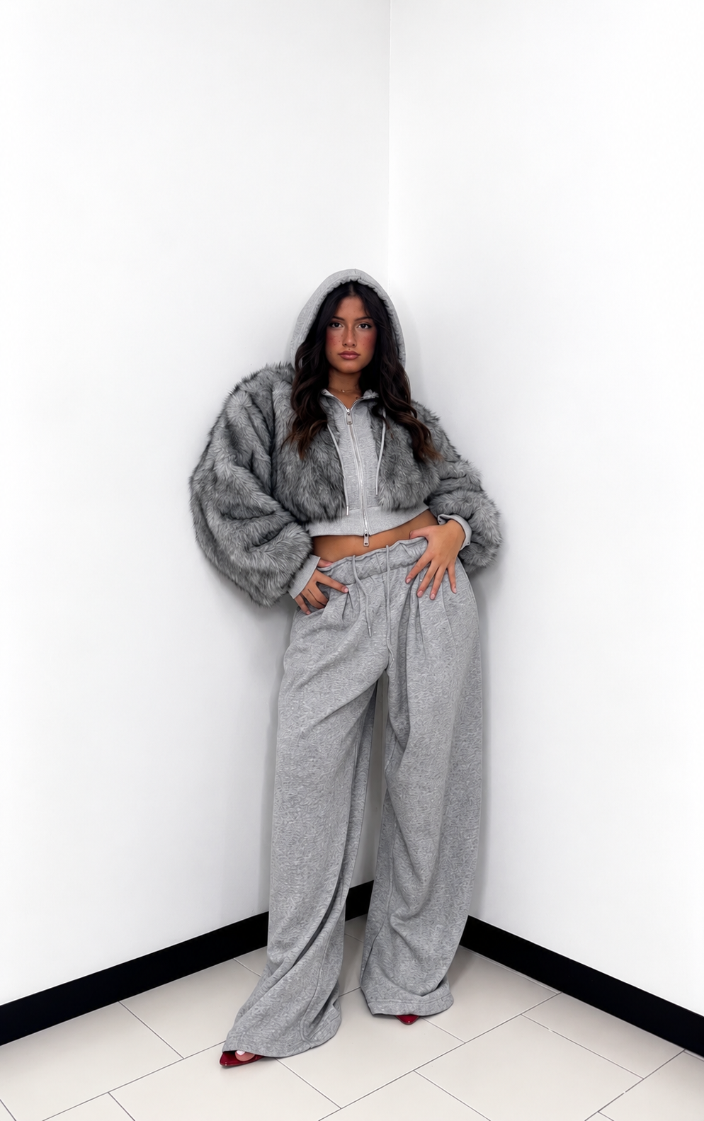 COMPLETO FUR GLAM GREY