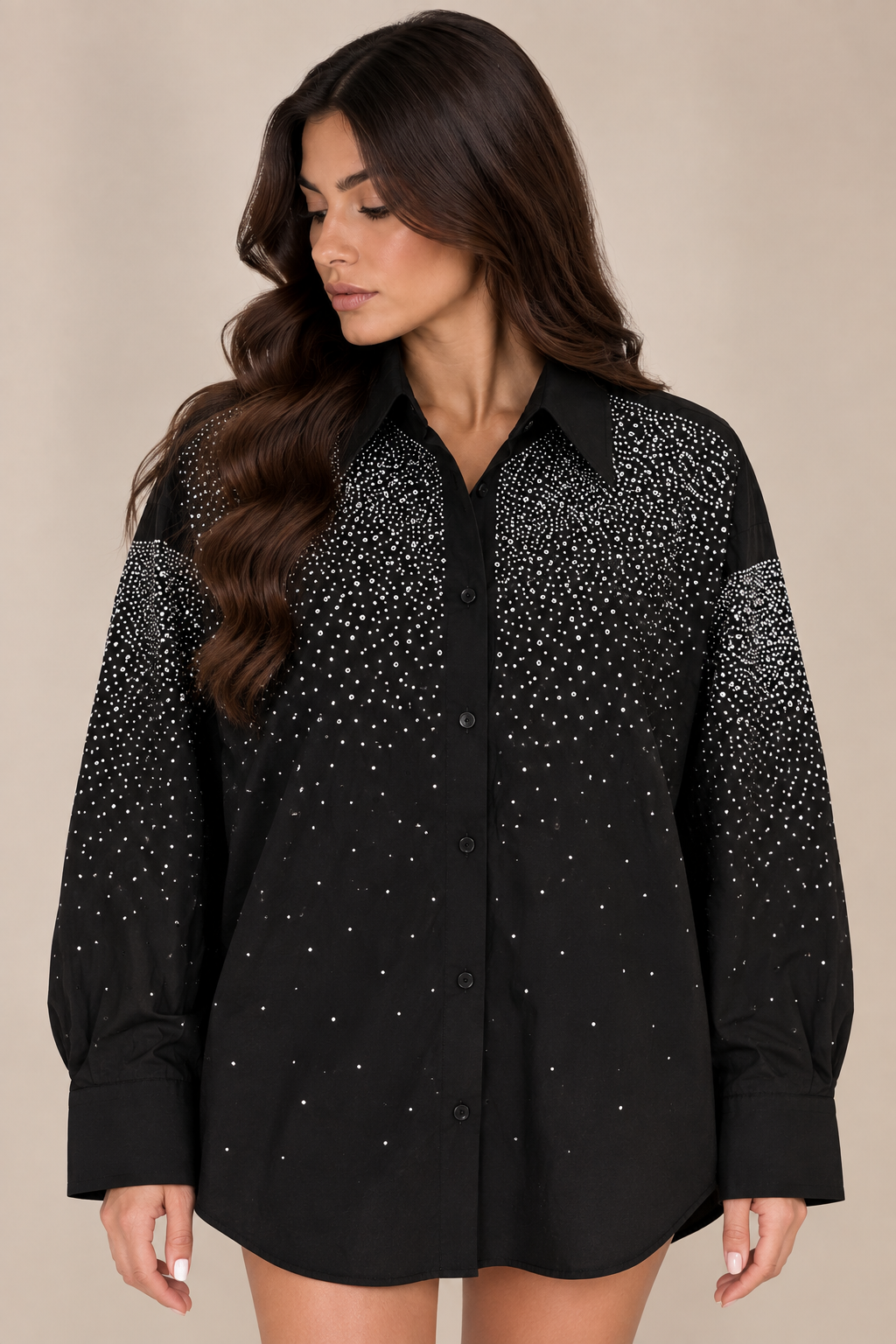 Camicia Crystal Rain Nera