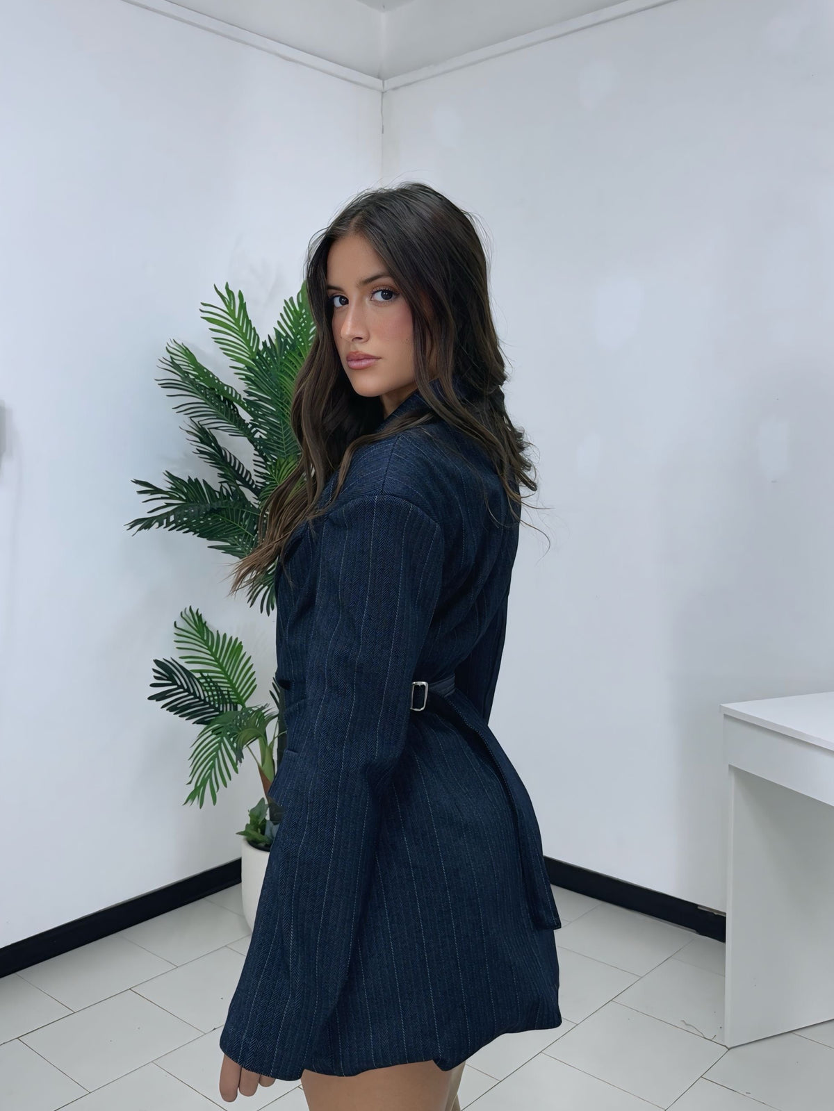 Blazer Gessato Waist