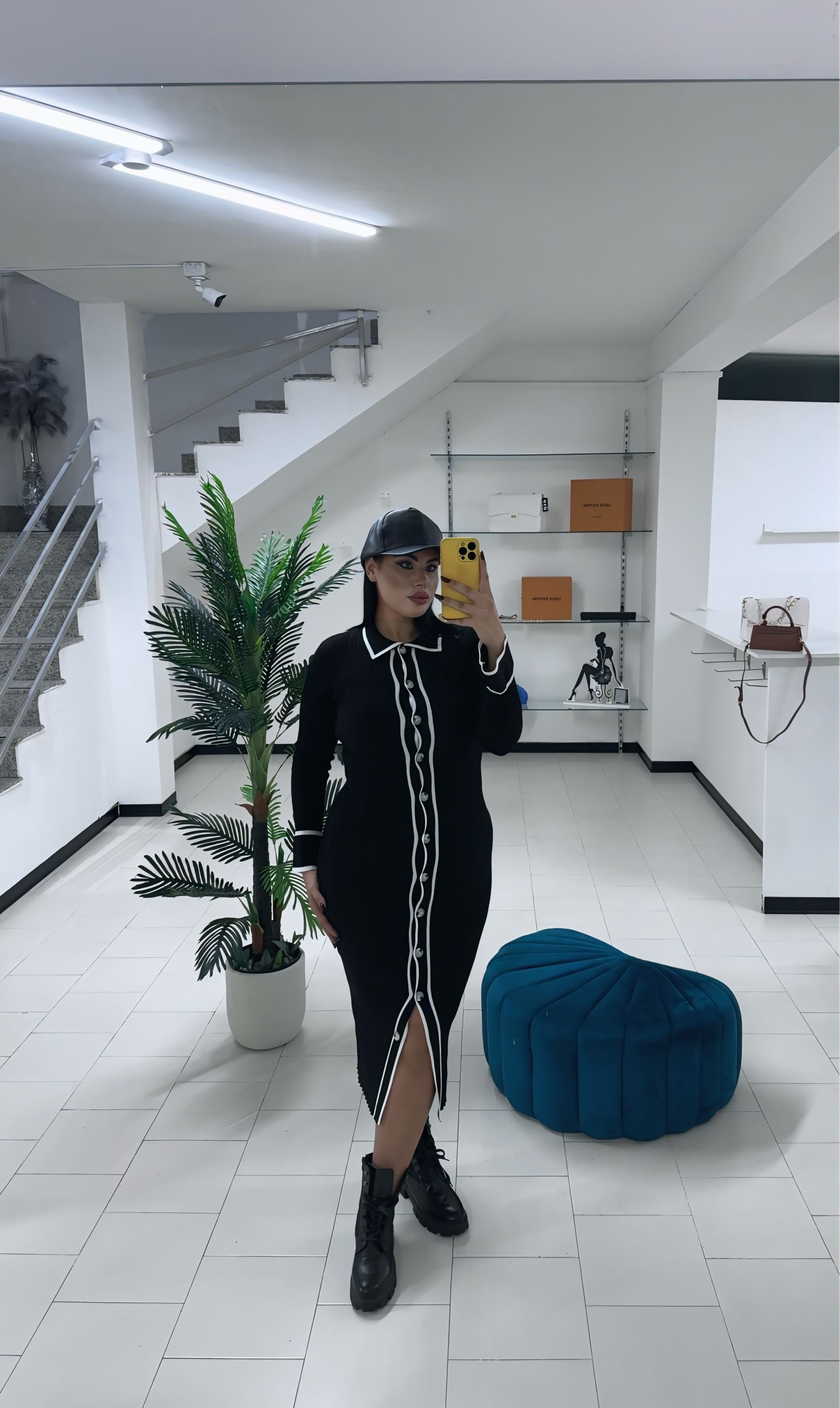 Vestito a costine curvy
