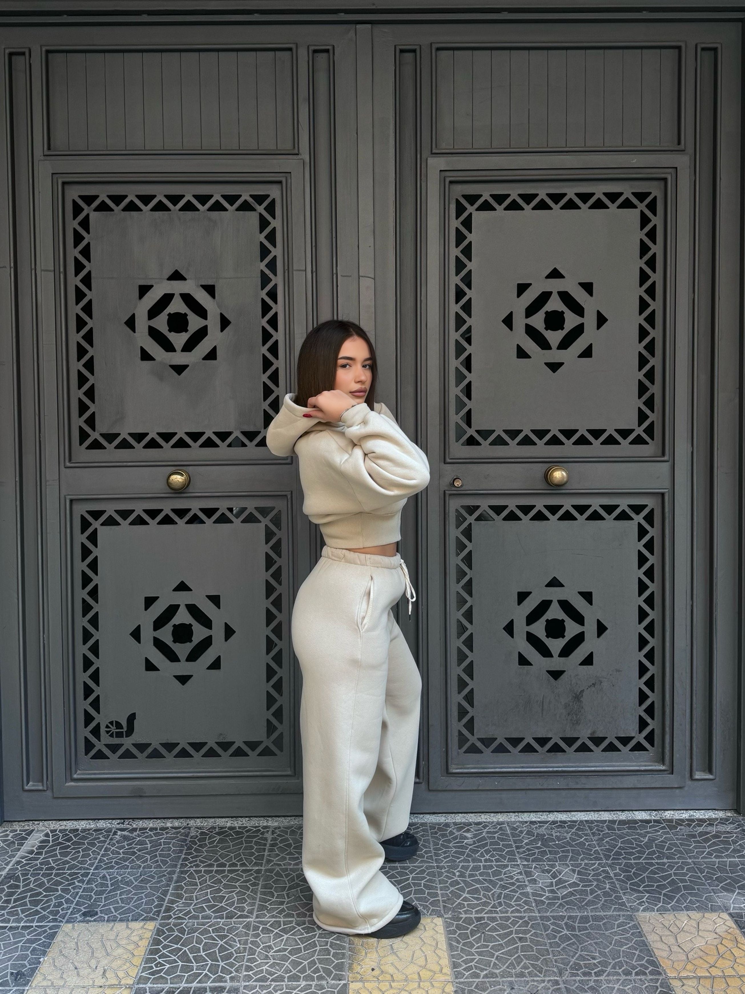 Coordinato tuta beige 97065