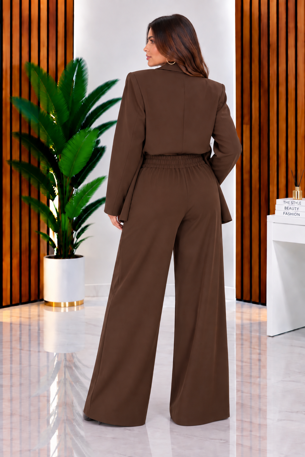 Tailleur Curvy Élite MARRONE