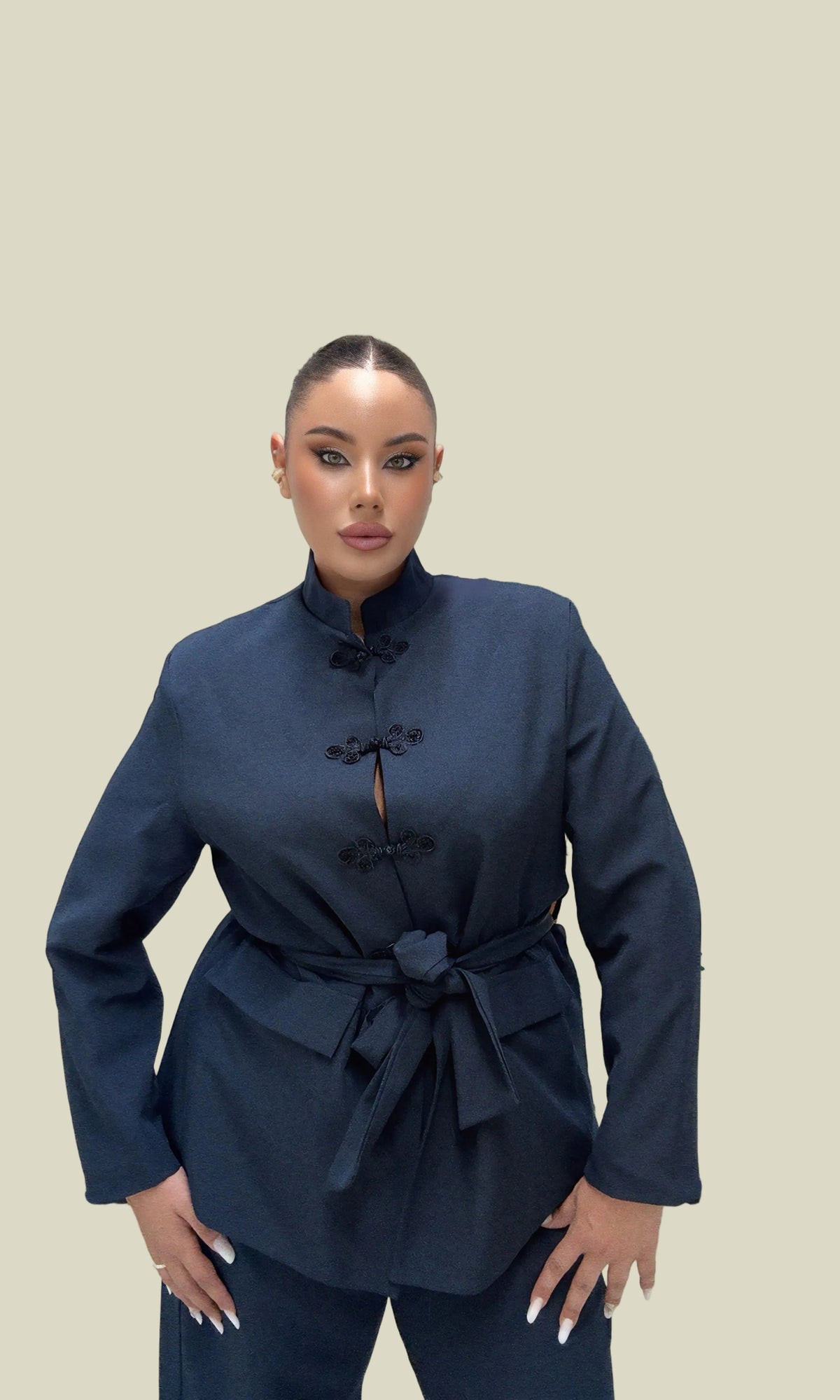 Tailleur elan blu navy