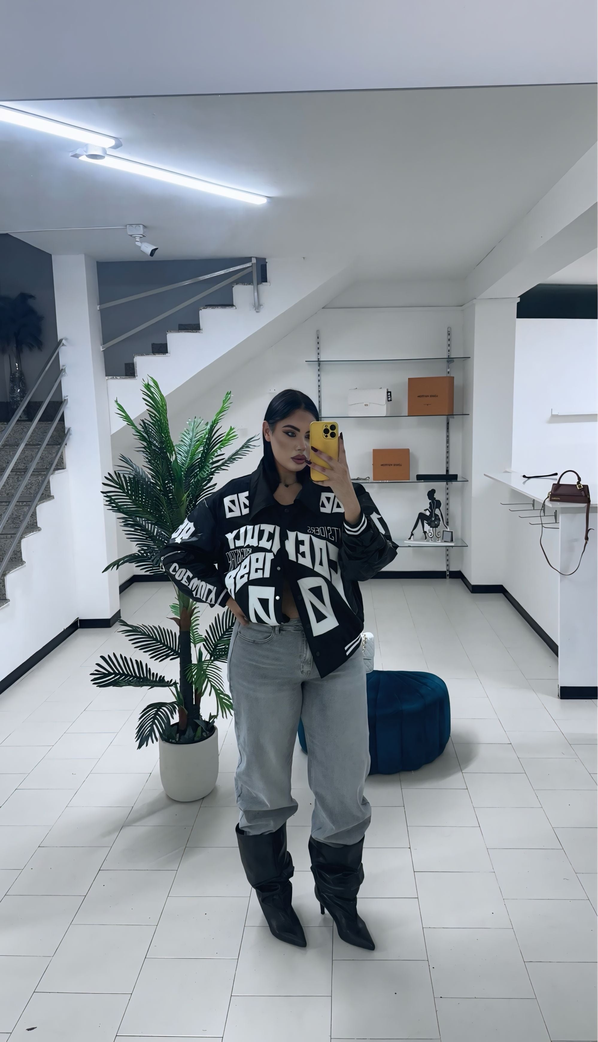 Jeans balloon grey