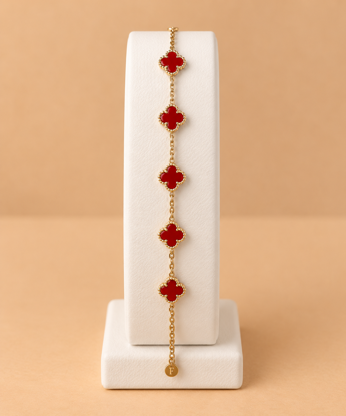 Bracciale Clover Rosso e Oro