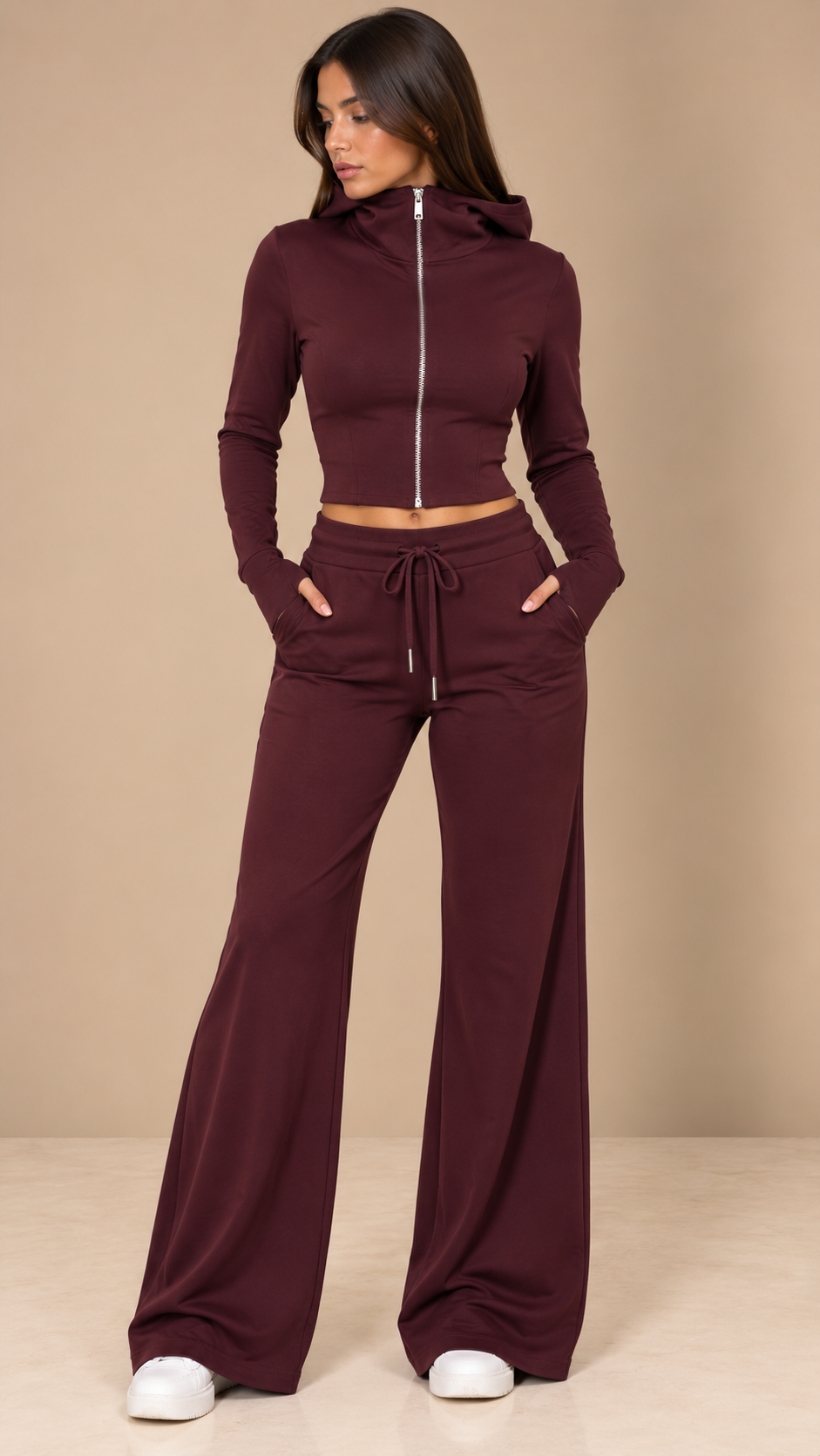 Completo Sporty Chic bordeaux