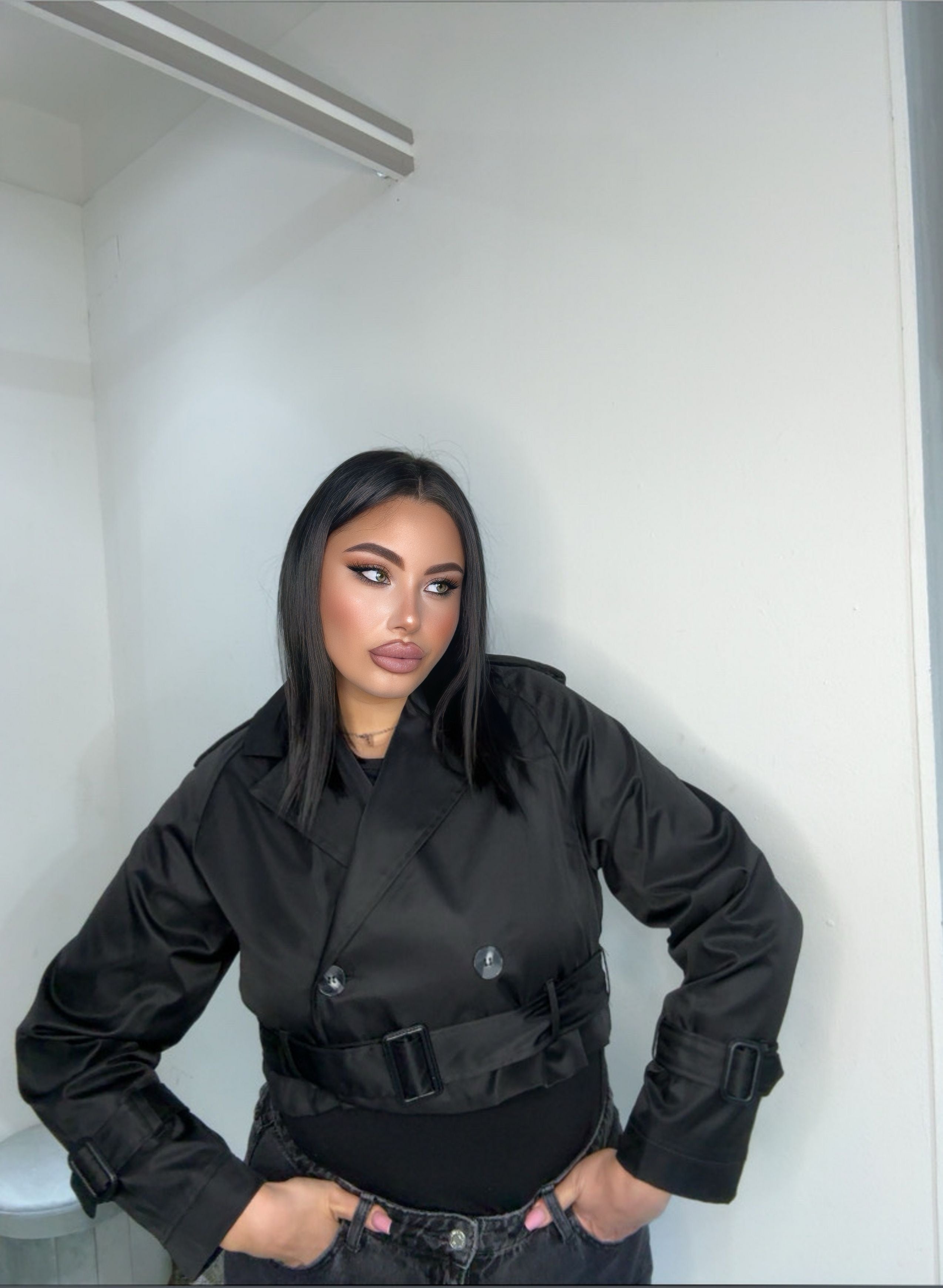 Trench corto 5666 nero