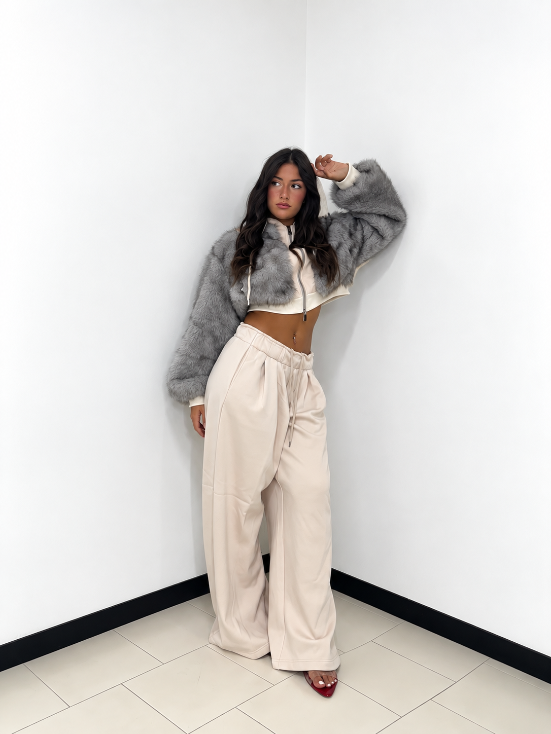 COMPLETO FUR GLAM BEIGE