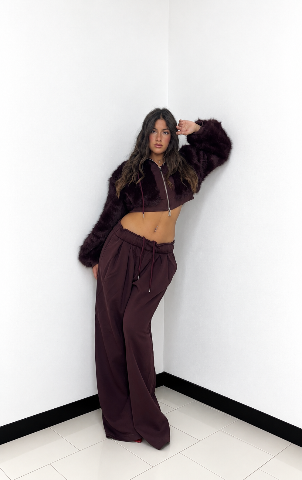COMPLETO FUR GLAM PRUGNA