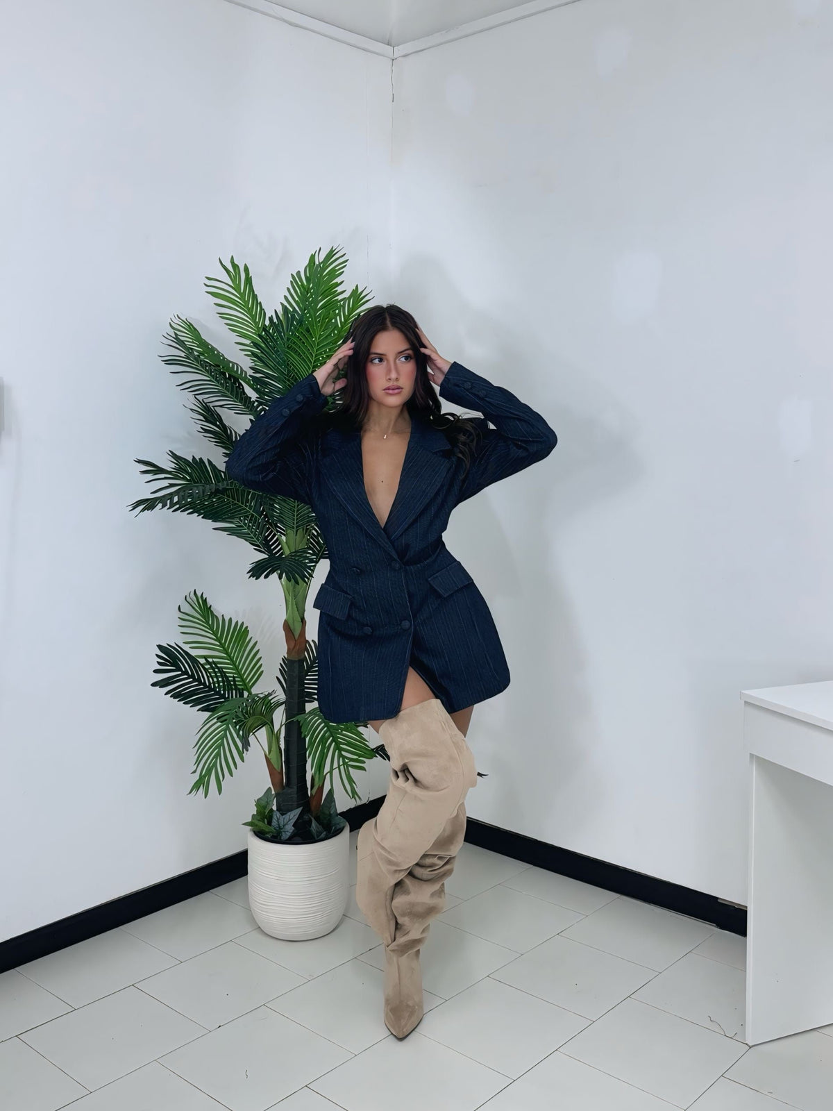 Blazer Gessato Waist