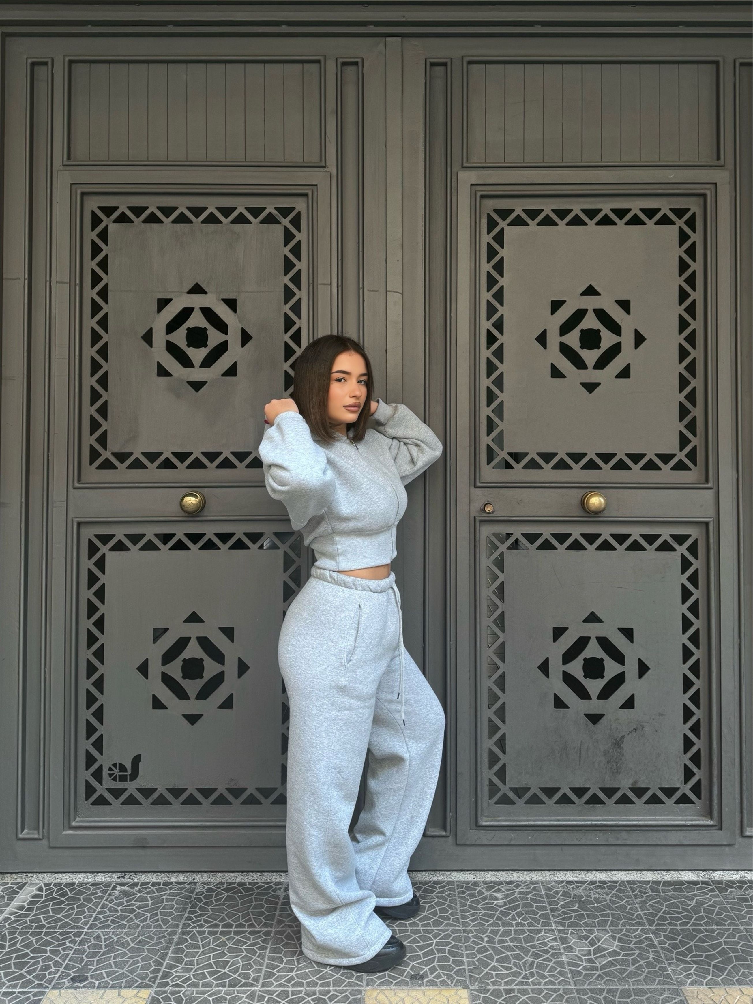 Coordinato tuta grey 97065