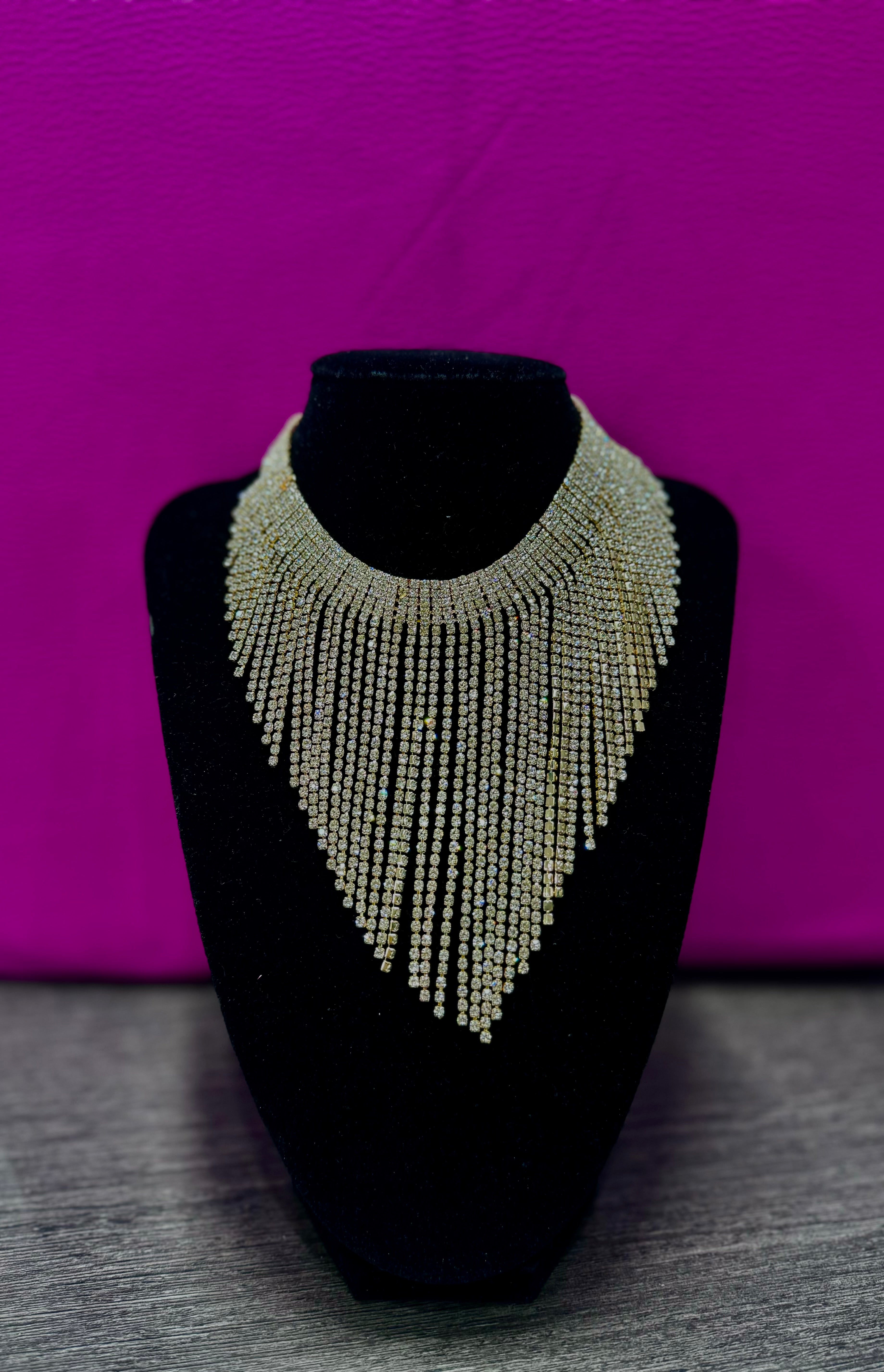 Collana tennis oro