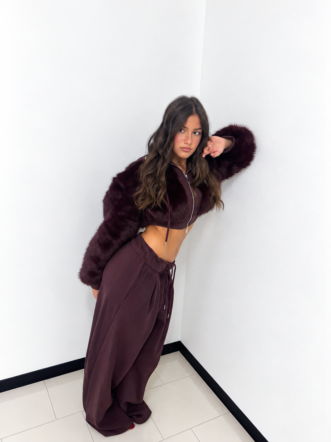 COMPLETO FUR GLAM PRUGNA