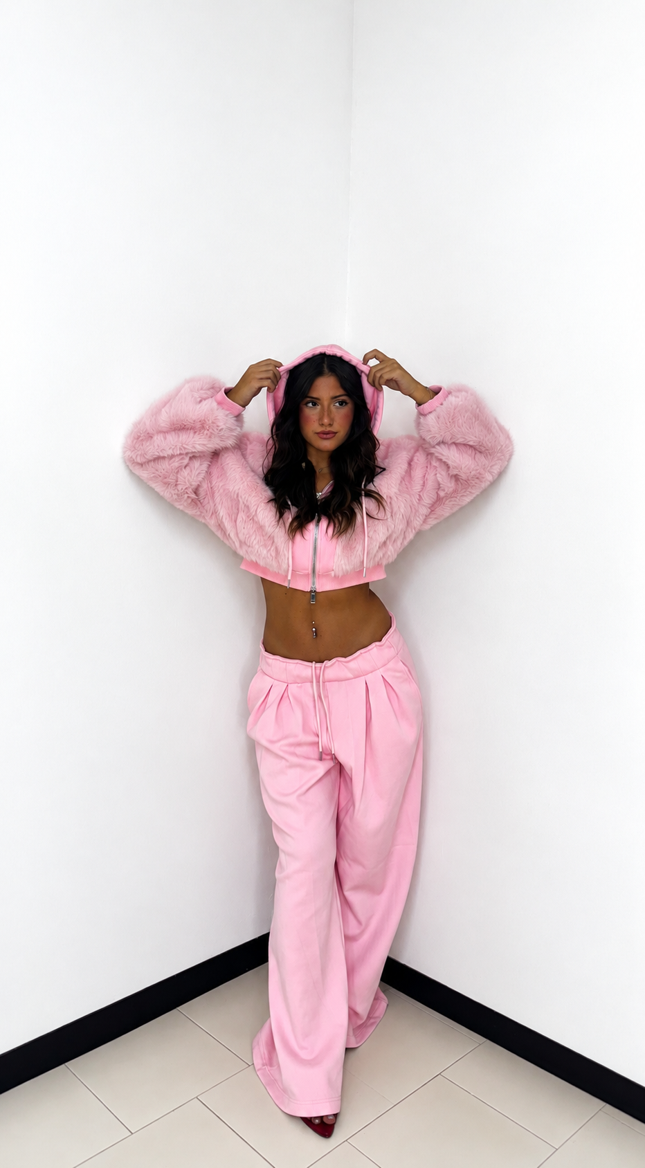 COMPLETO FUR GLAM PINK