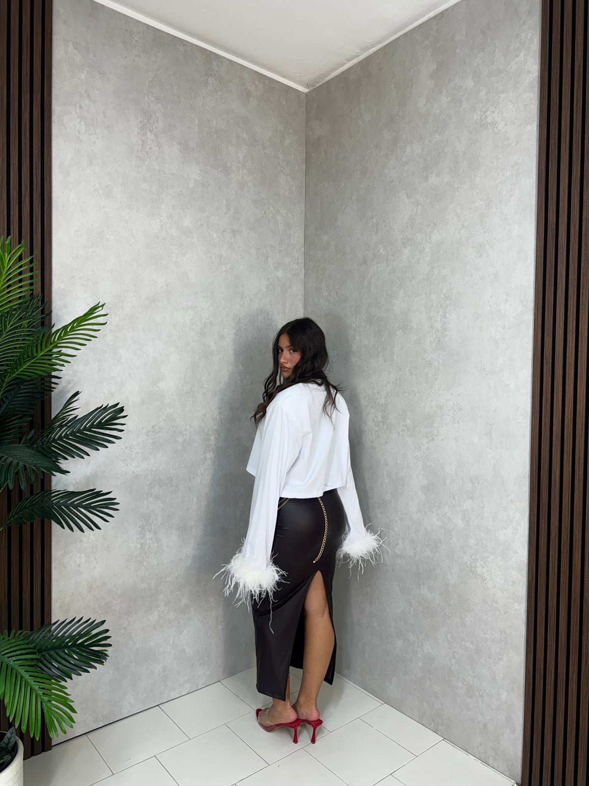MAGLIA FEATHER MOOD WHITE