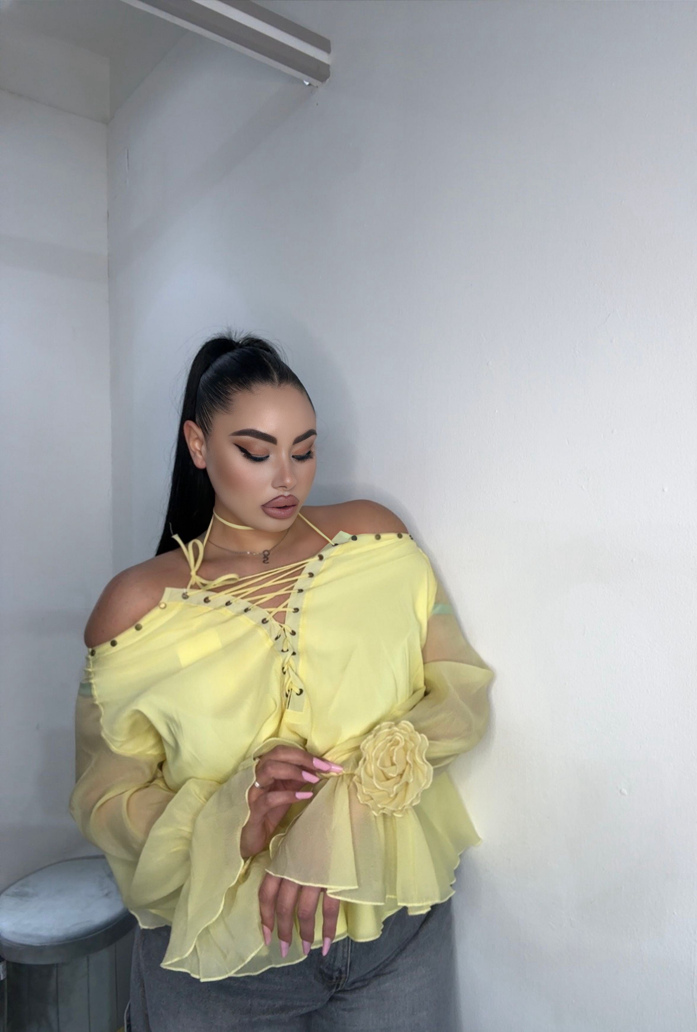 Camicia baly yellow