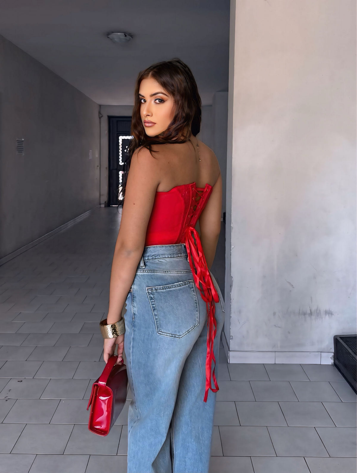 Corpetto mavila rosso