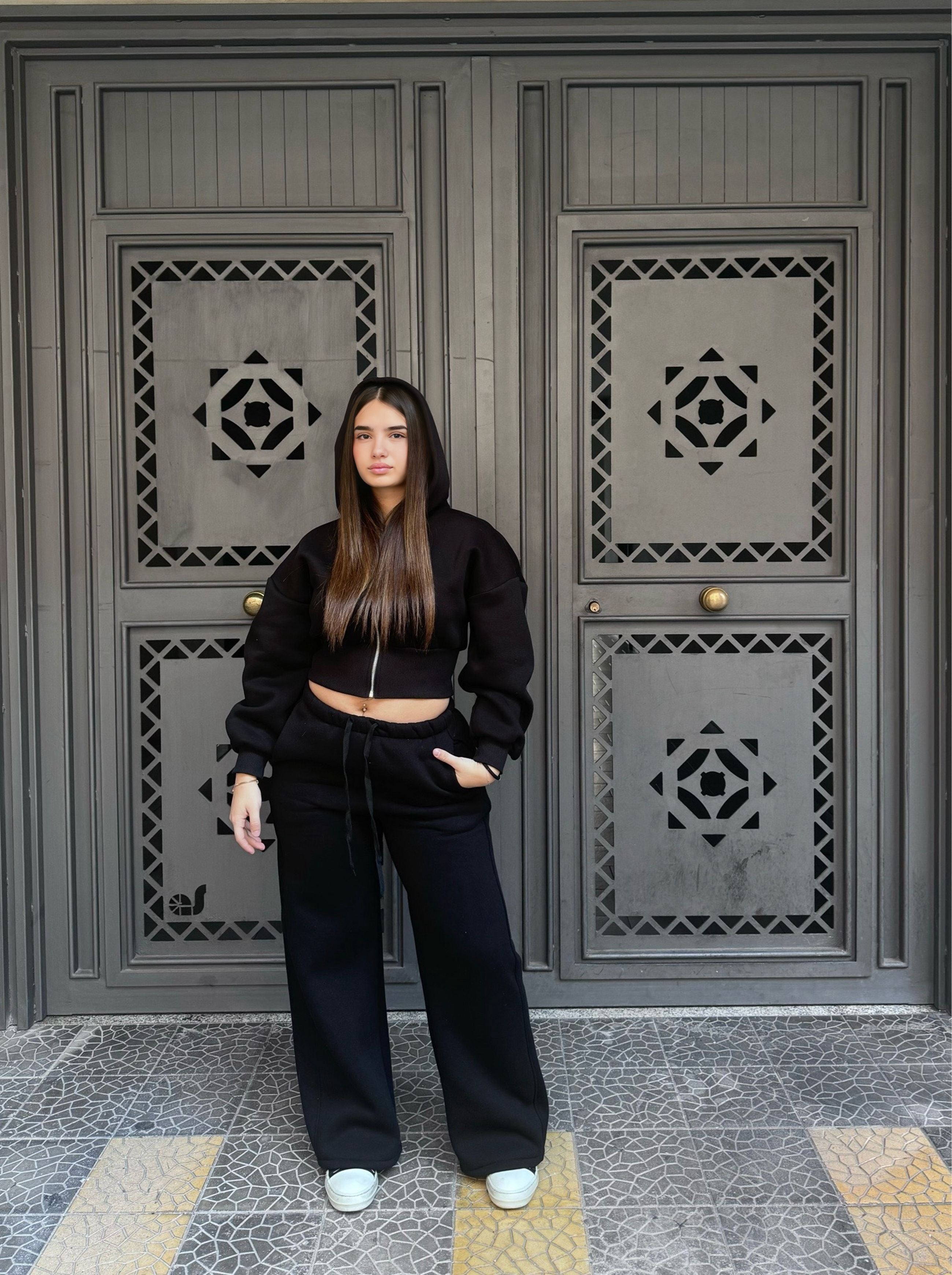 Coordinato tuta black 97065