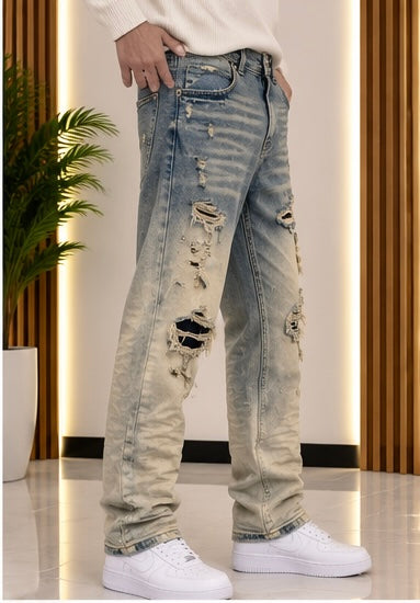 Jeans cianotic distressed