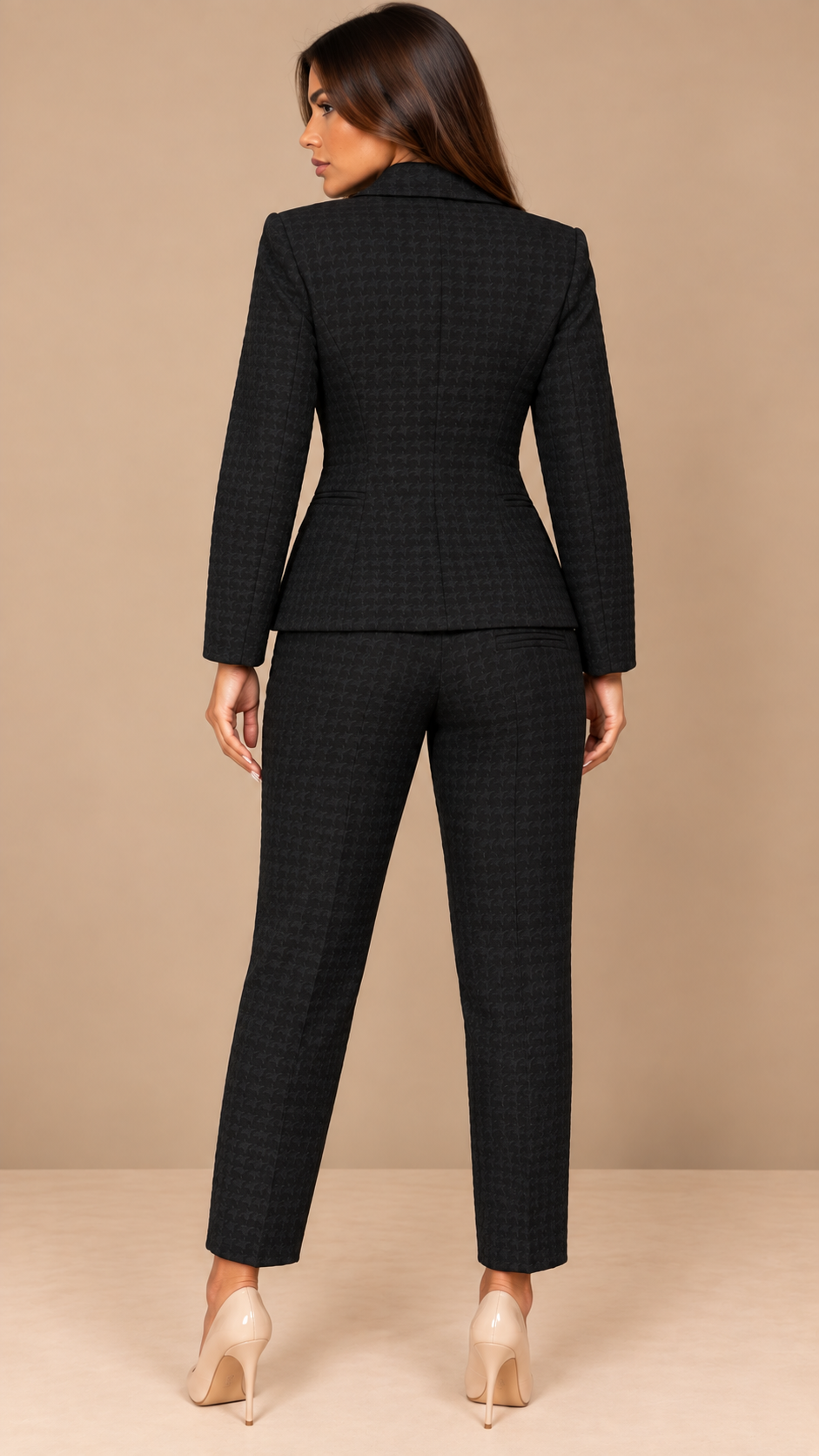 Tailleur Pied-de-Poule black