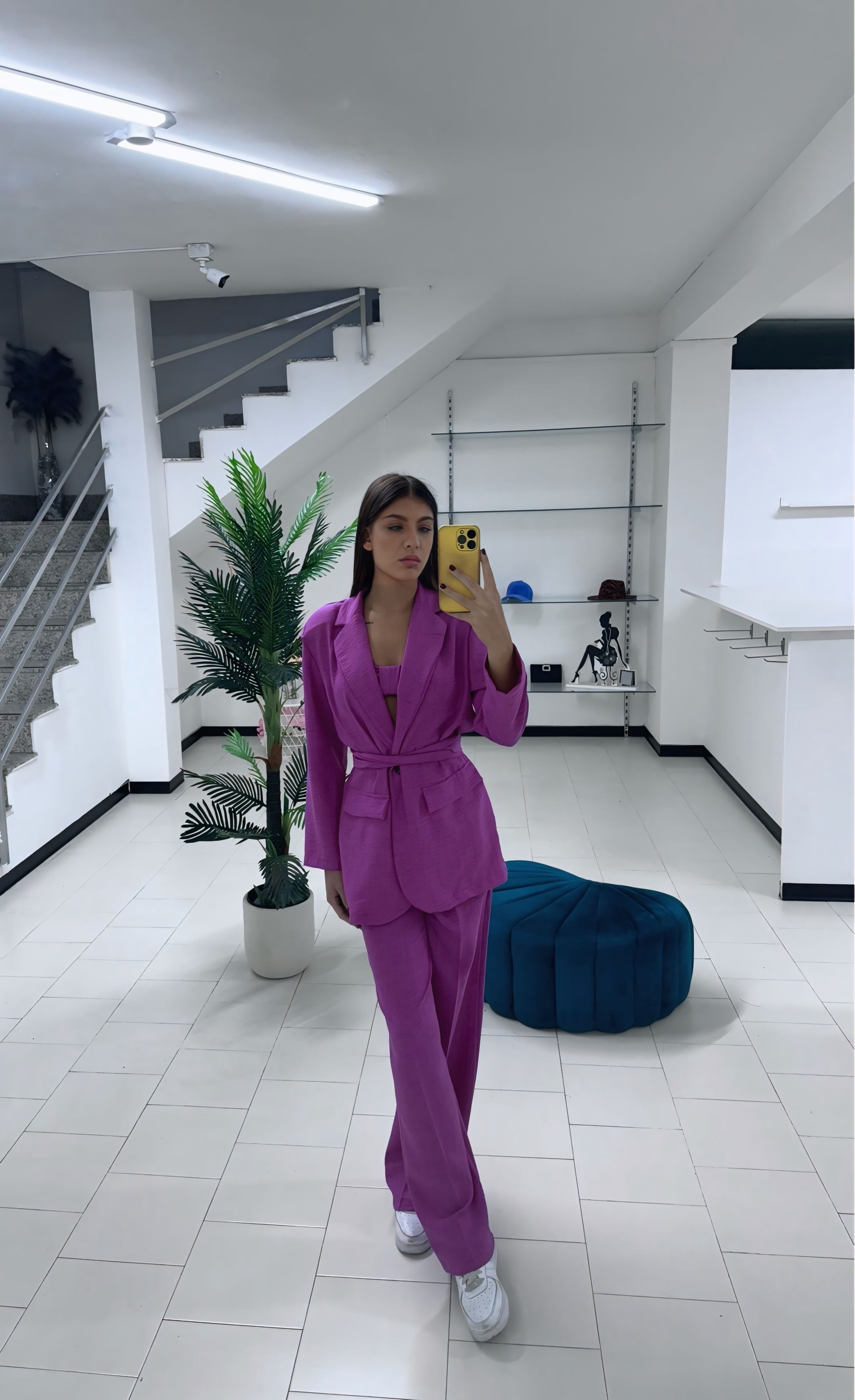 Tailleur miris magenta