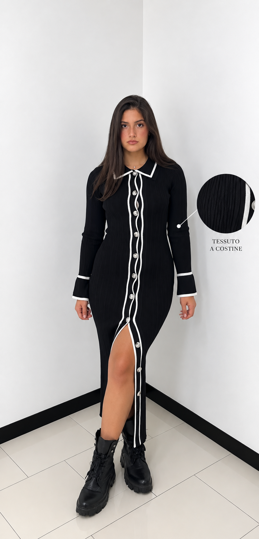 Abito Classy Ribbed