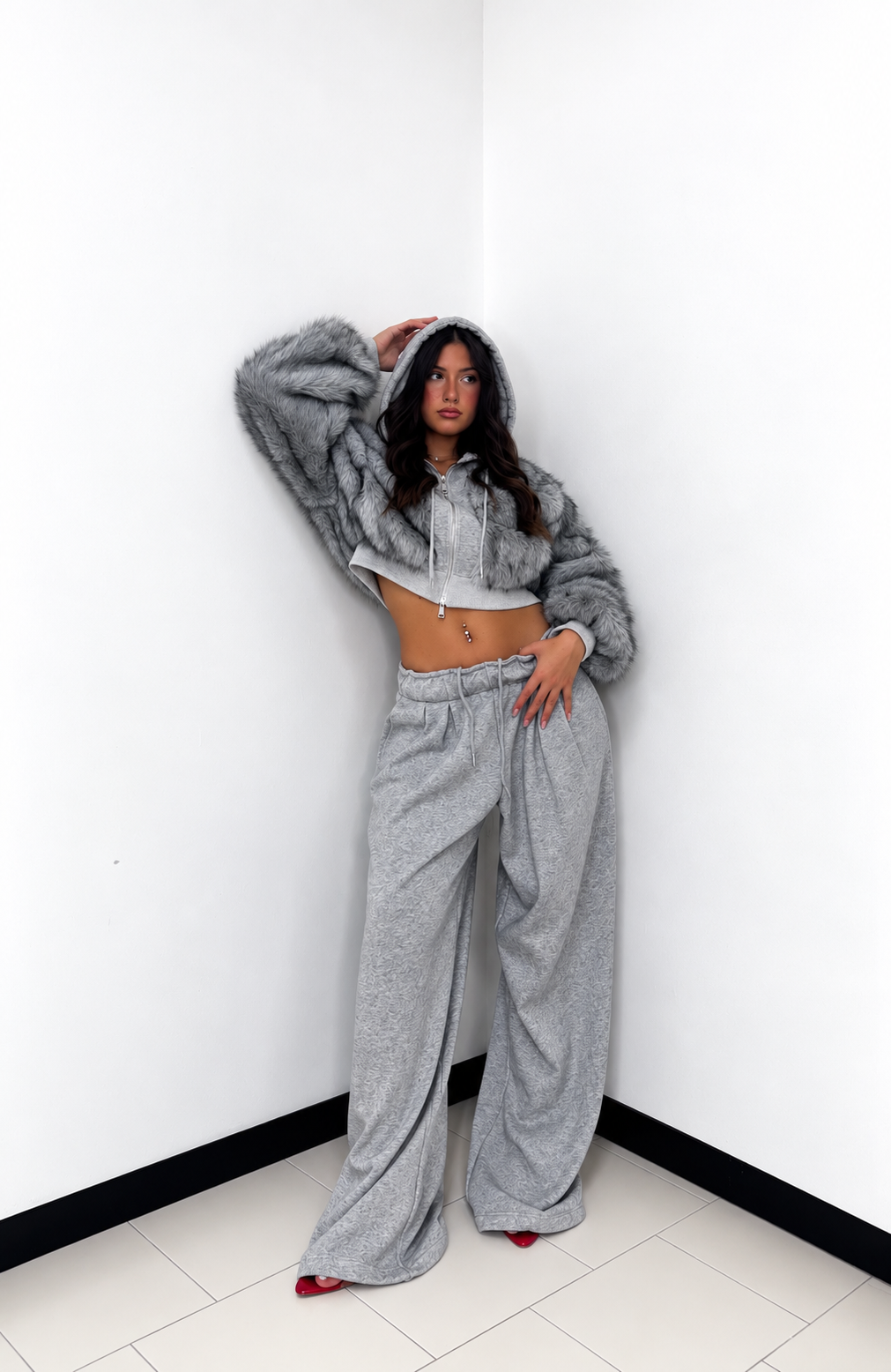 COMPLETO FUR GLAM GREY