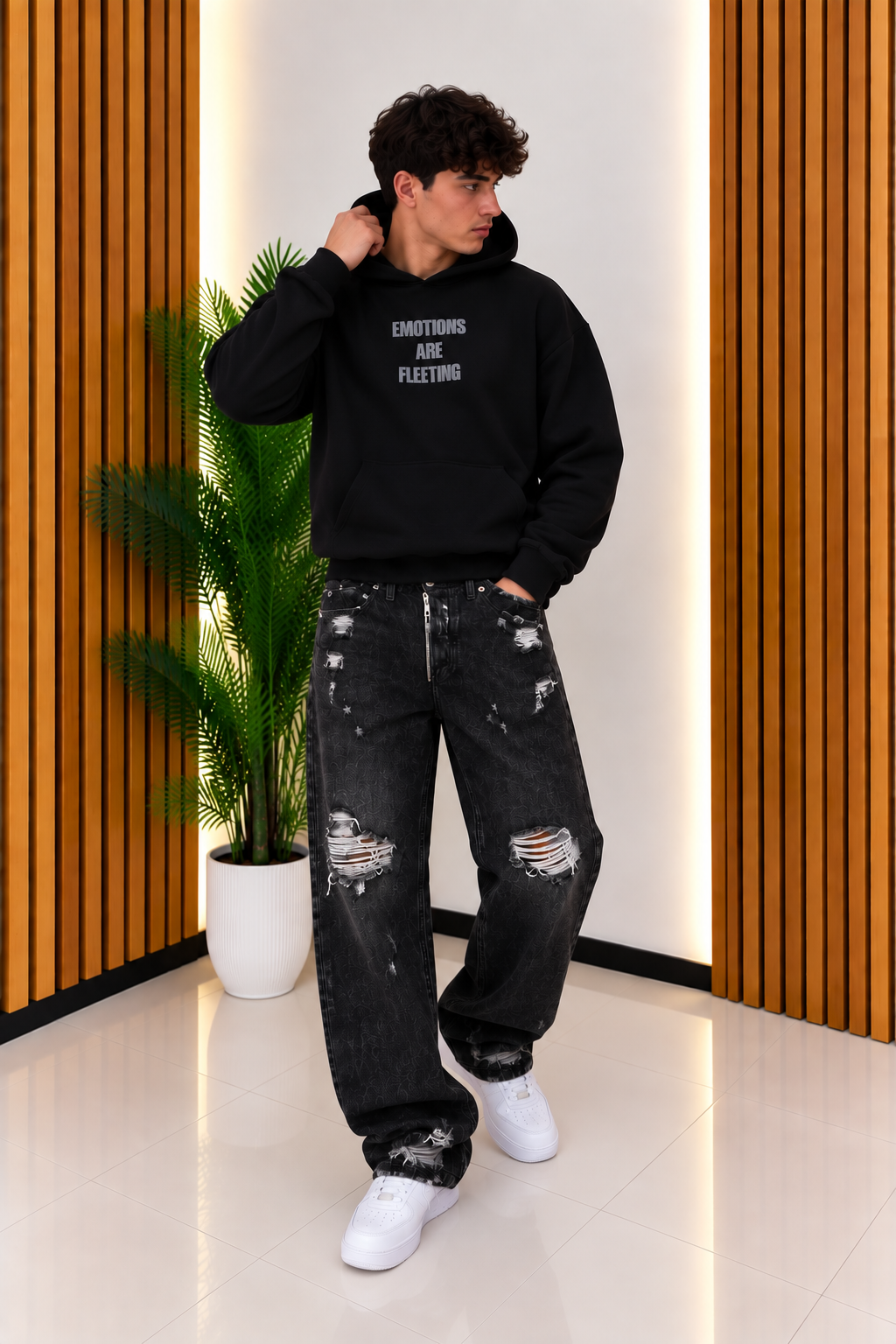 Felpa Hoodie Emotions Are Fleeting